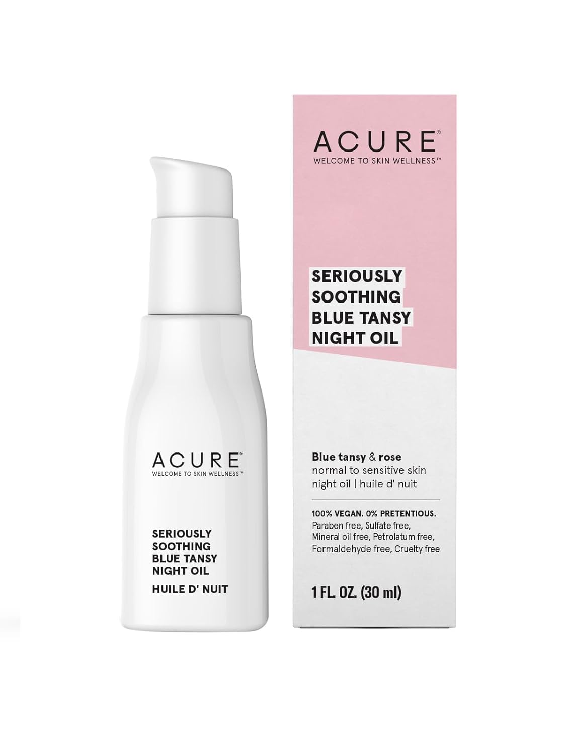 Crema De Noche, Sérum, Aceite Acure Seriously Soothing Tansy, 30 Ml - Venta Internacional.