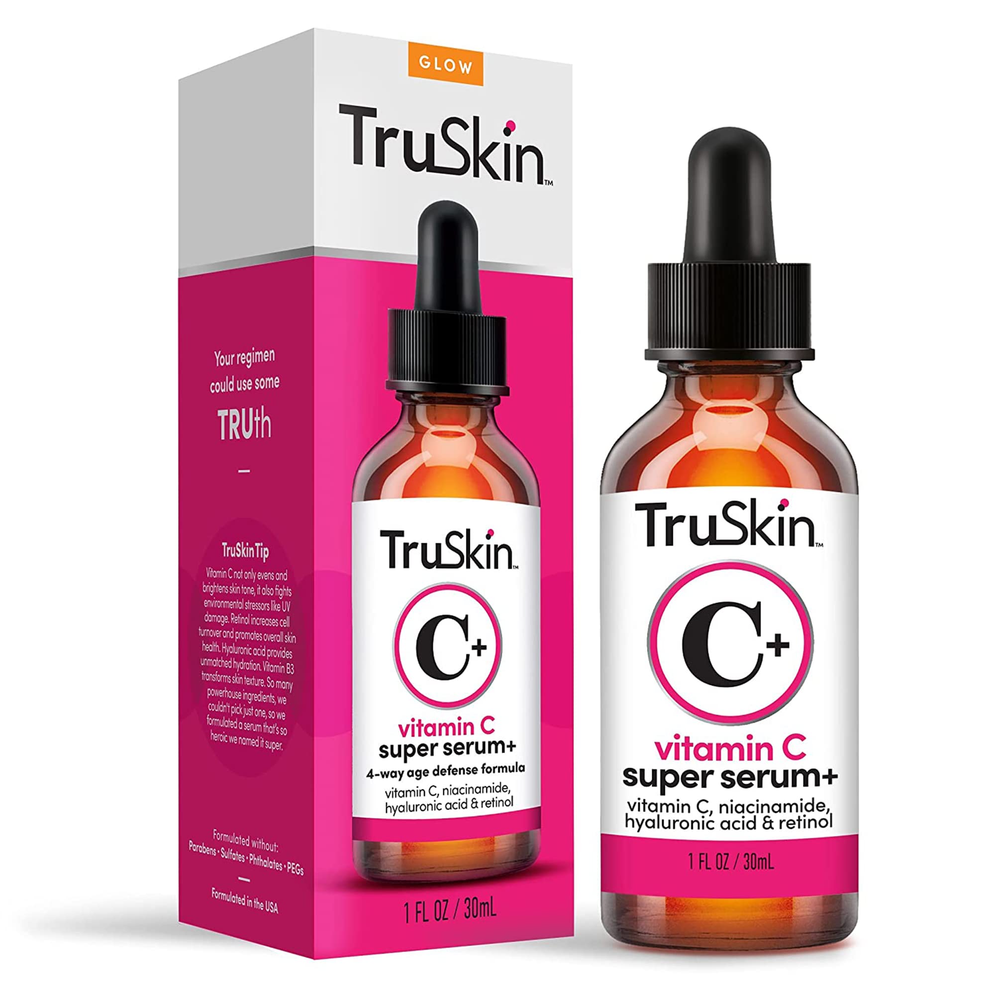 Foto 2 pulgar | Sérum Truskin Con Vitamina C Plus Super Serum, 30 Ml, Antienvejecimiento - Venta Internacional.