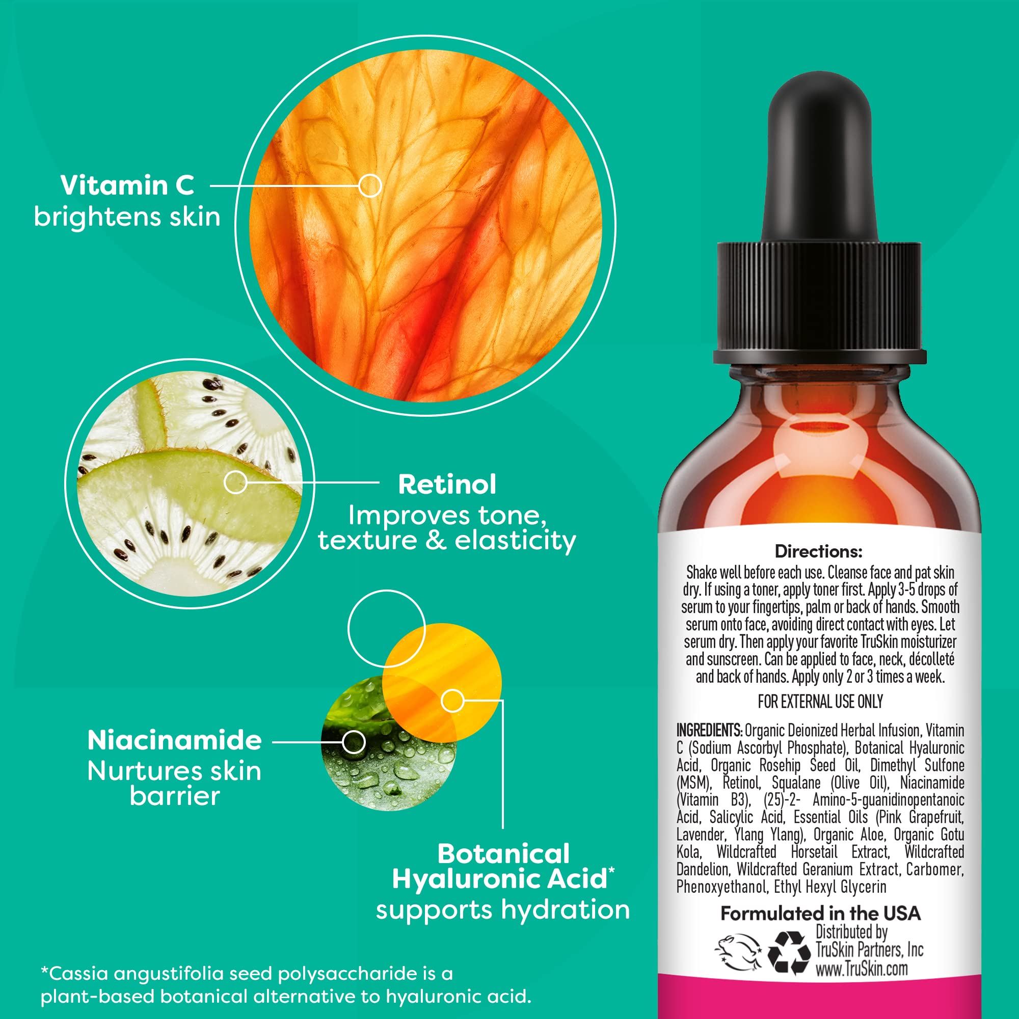 Foto 4 pulgar | Sérum Truskin Con Vitamina C Plus Super Serum, 30 Ml, Antienvejecimiento - Venta Internacional.