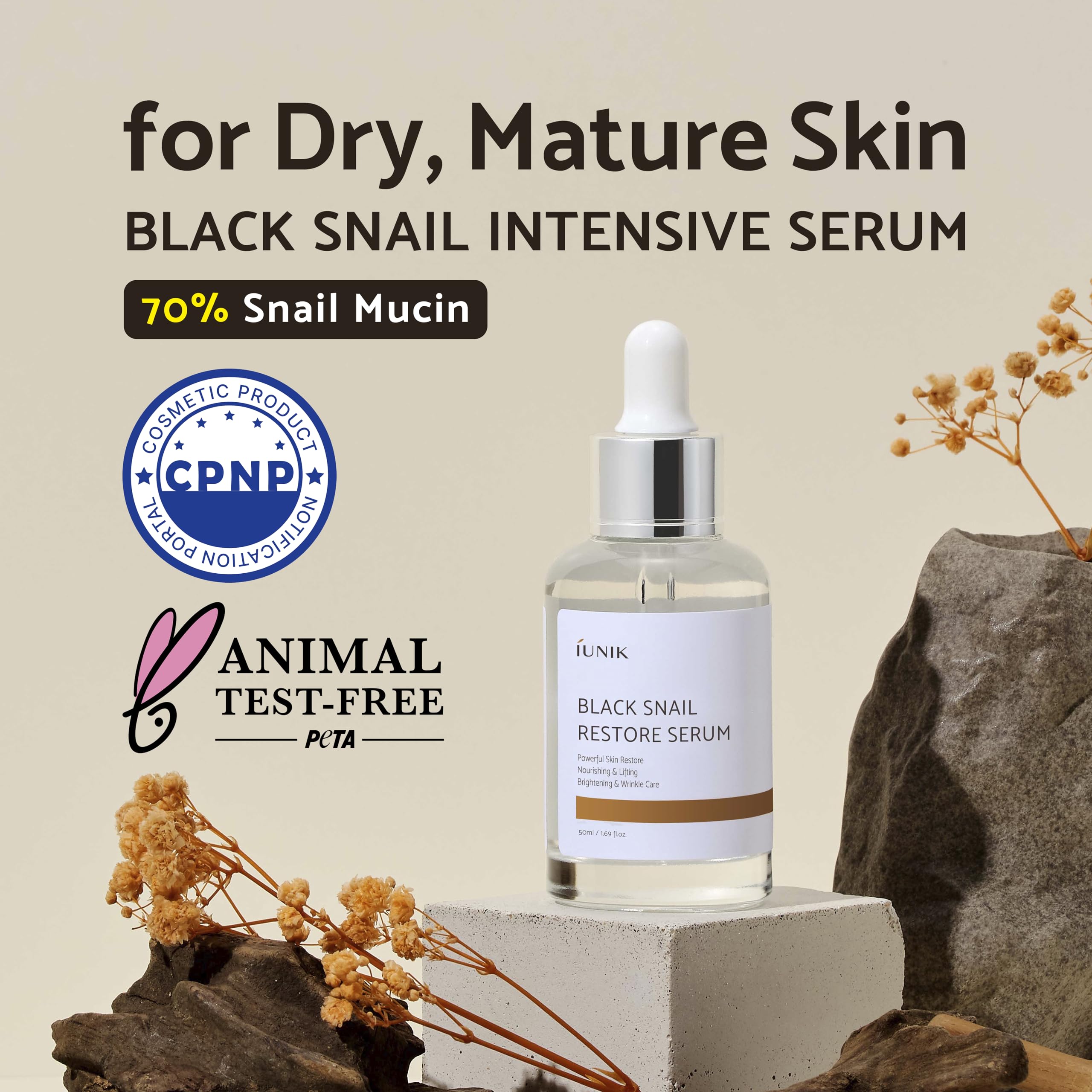 Foto 2 | Sérum Iunik Black Snail 70% Con Esencia De Centella Asiática 30 Ml - Venta Internacional.