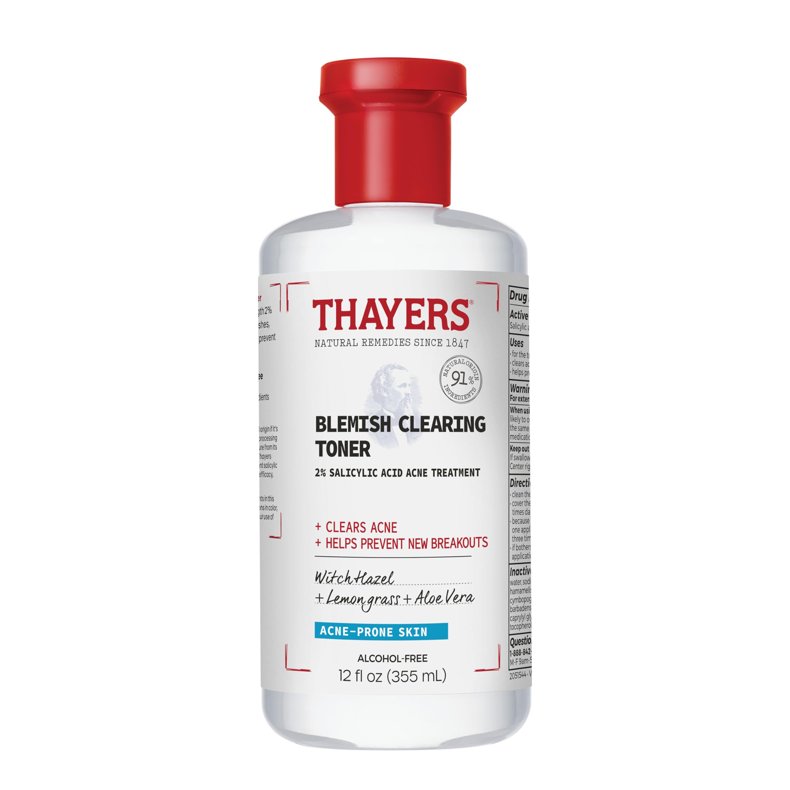 Foto 2 pulgar | Toner Thayers, Ácido Salicílico Para Eliminar Imperfecciones, 60 Ml, 2% De Ácido - Venta Internacional.
