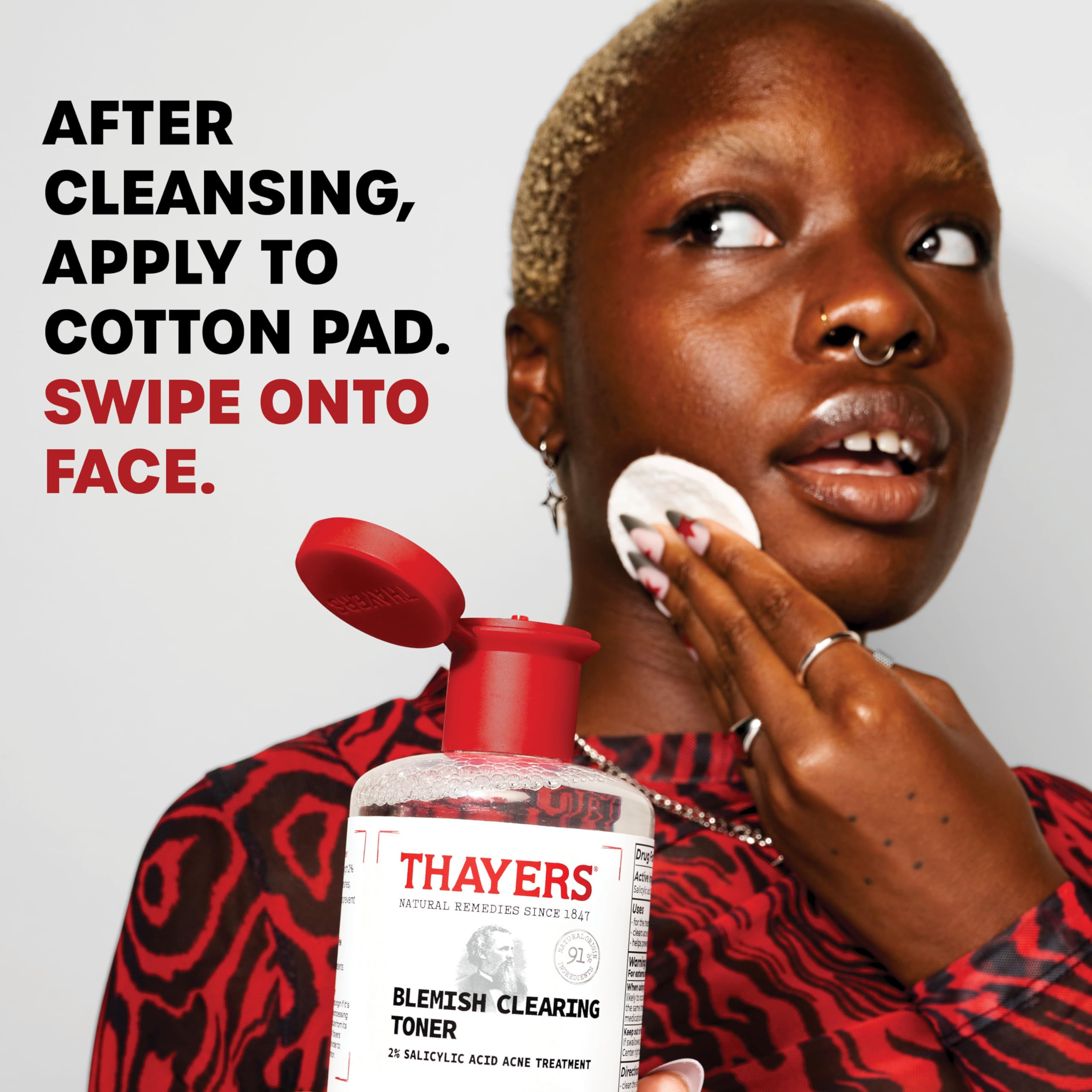 Foto 6 pulgar | Toner Thayers, Ácido Salicílico Para Eliminar Imperfecciones, 60 Ml, 2% De Ácido - Venta Internacional.