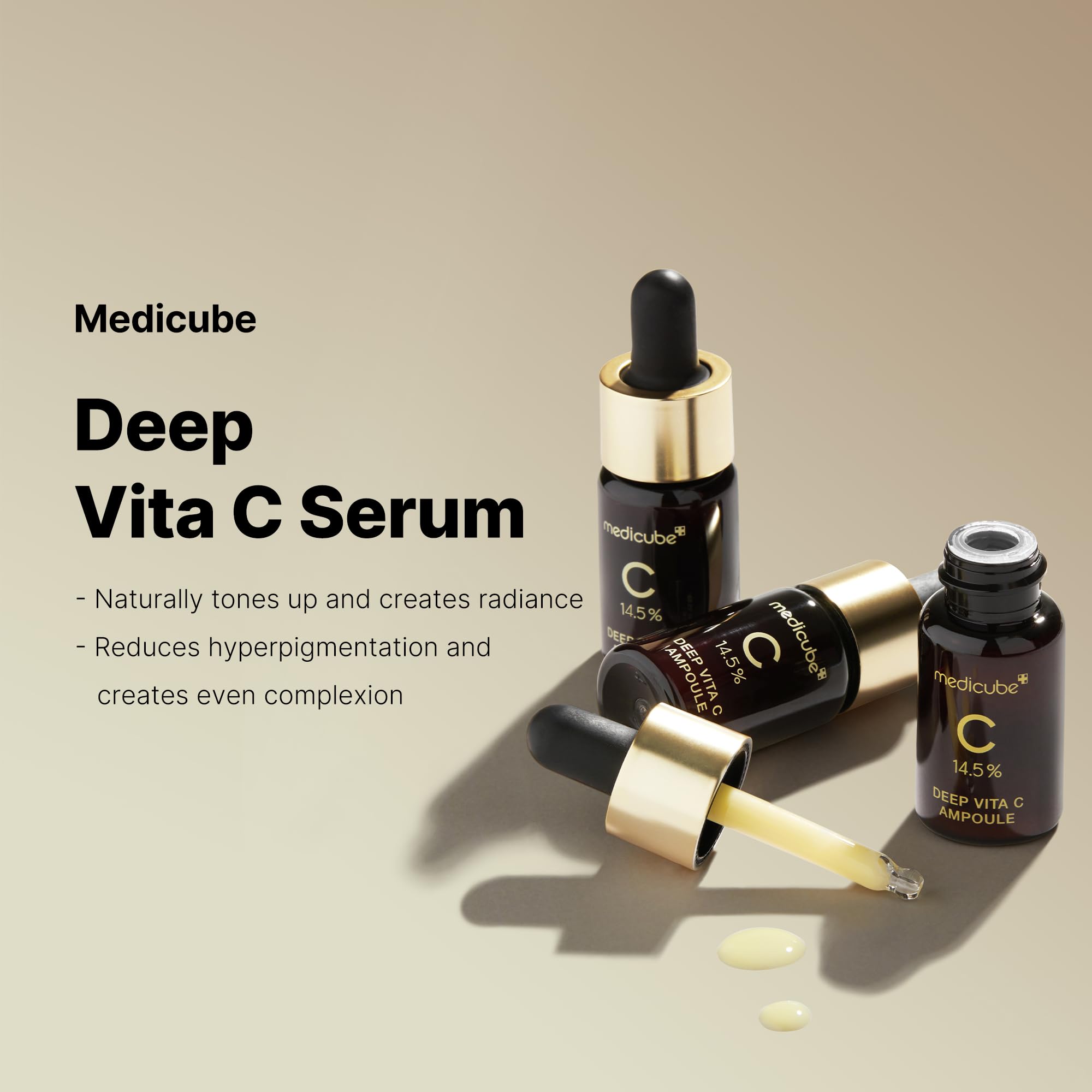 Foto 2 | Sérum Medicube Deep Vita C 2.0 Con Un 14,5% De Vitamina C Pura, 30 Ml X 3 - Venta Internacional.