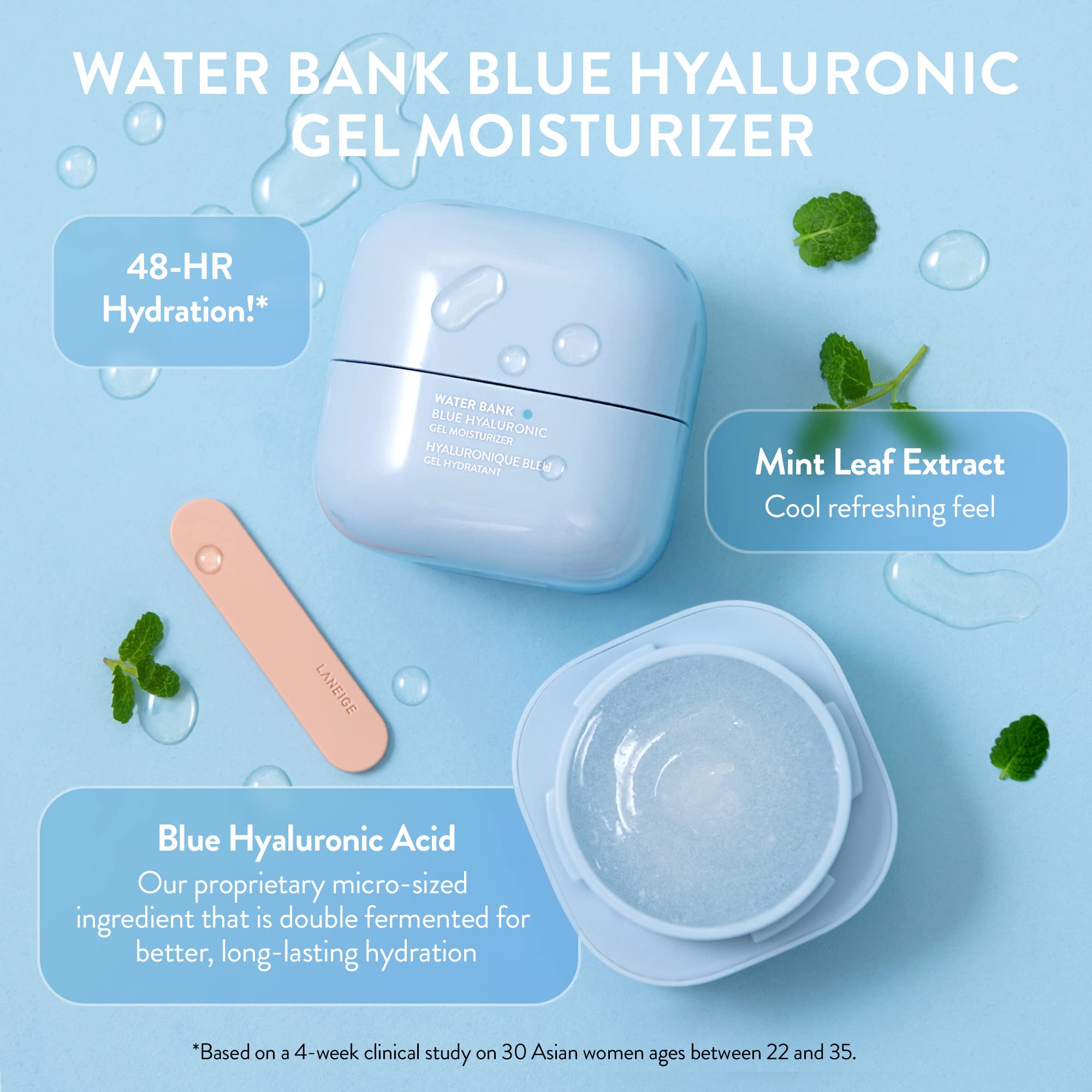 Foto 5 pulgar | Crema Hidratante Laneige Water Bank Blue Hialuronic Gel 50 Ml - Venta Internacional.