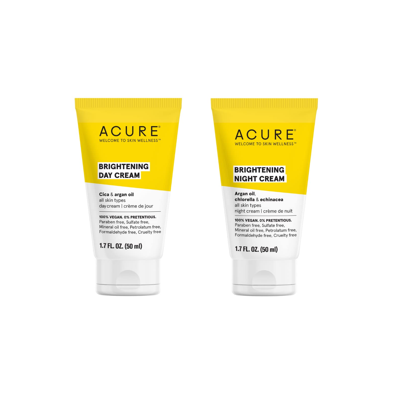 Foto 2 pulgar | Pack Duo Cream Acure Brightening Day & Night 100% Vegano - Venta Internacional.