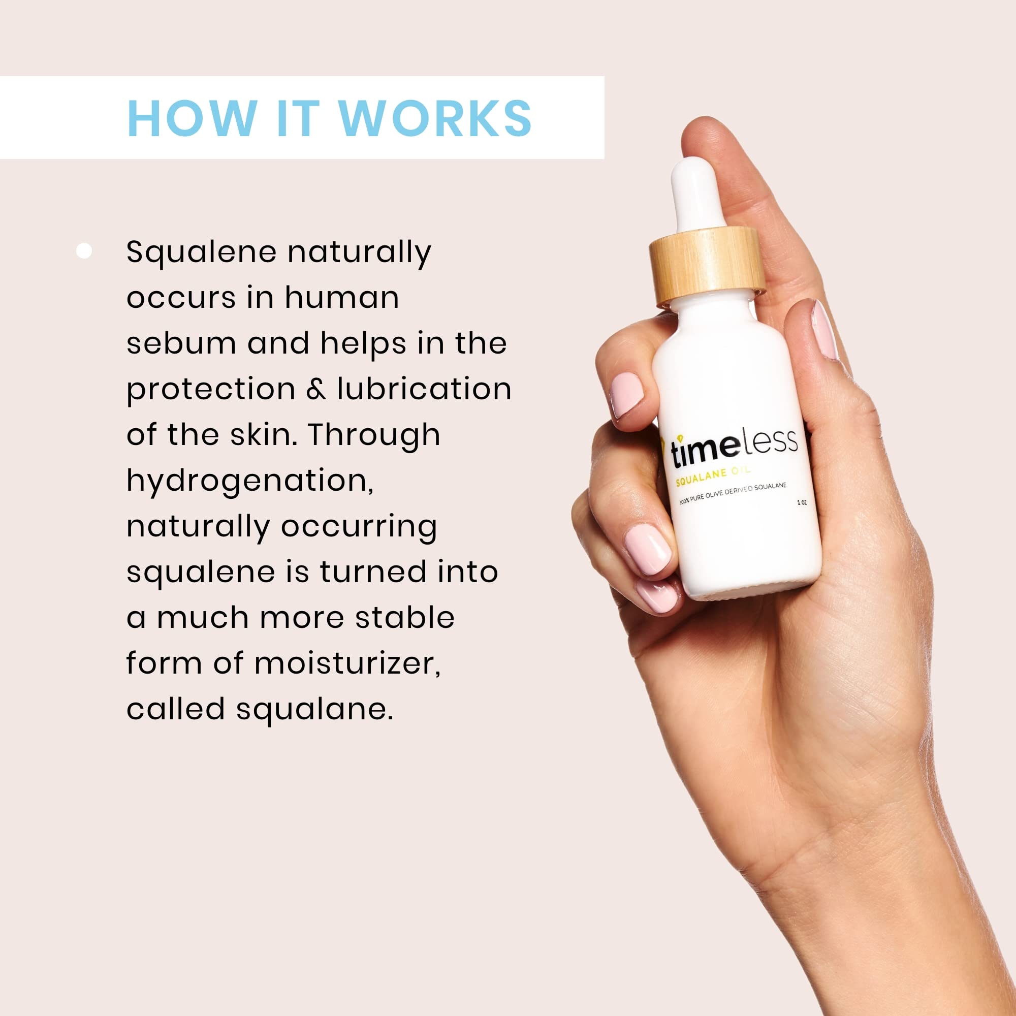 Foto 5 pulgar | Aceite Facial Timeless Skin Care, Aceite De Escualano 100% Puro, 60 Ml - Venta Internacional.