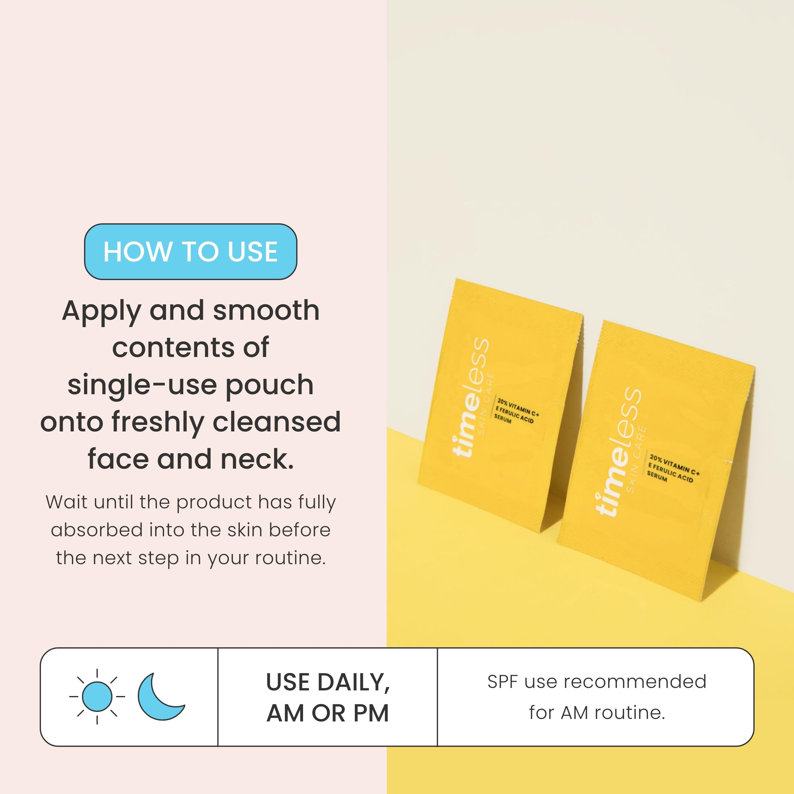 Foto 4 | Sérum Timeless Skin Care Con Vitamina C, 20% Con Vitamina E Y Ácido Ferúlico - Venta Internacional.