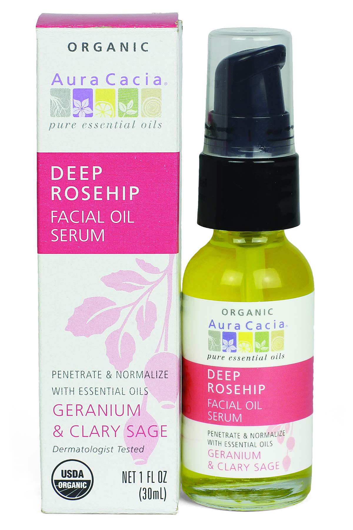 Foto 2 pulgar | Sérum Facial Aura Cacia Organic Rosa Mosqueta Profunda 30 Ml - Venta Internacional.