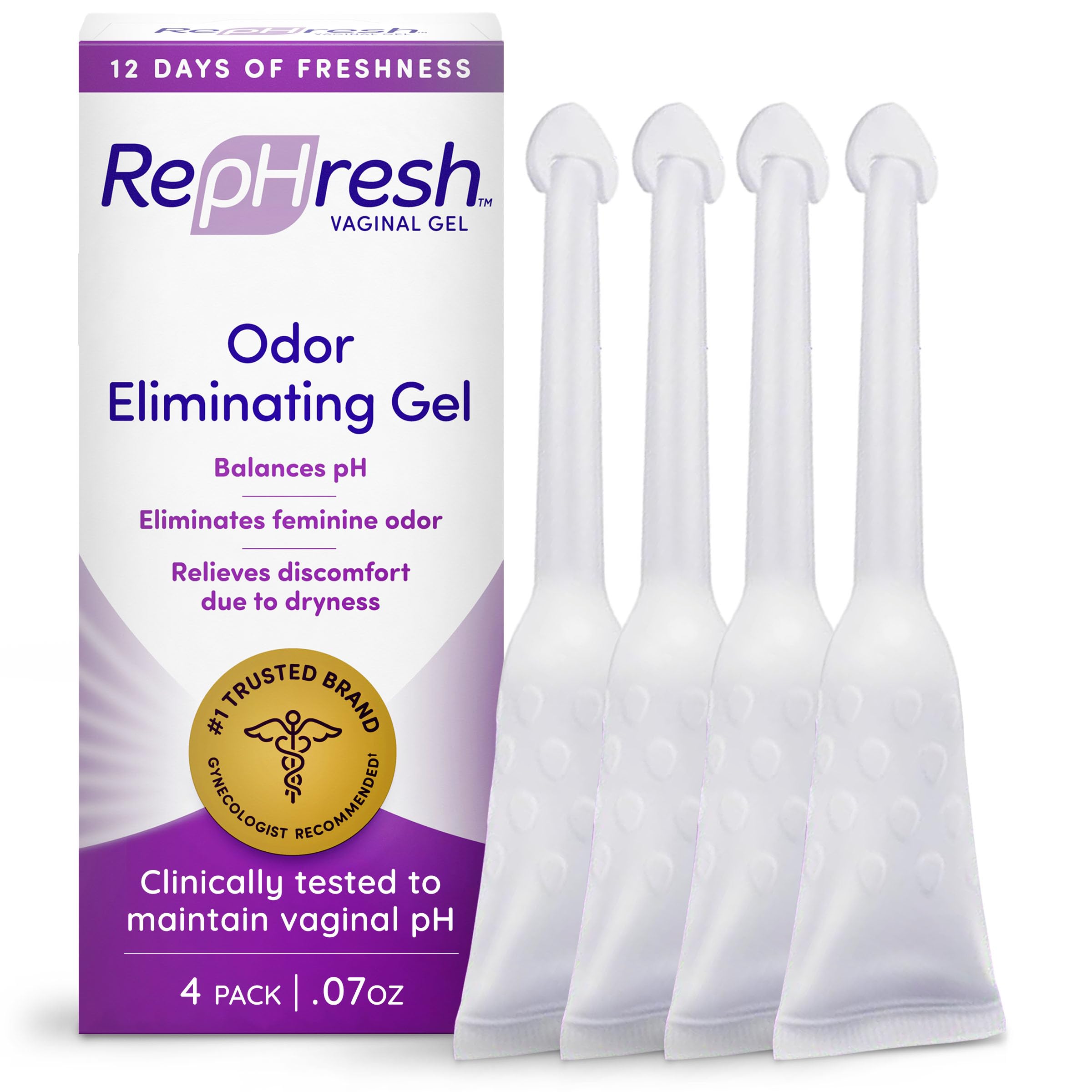 Foto 2 pulgar | Gel Vaginal Rephresh Para Eliminar Olores, 4 Unidades (2 Ml) Con Aplicador - Venta Internacional.