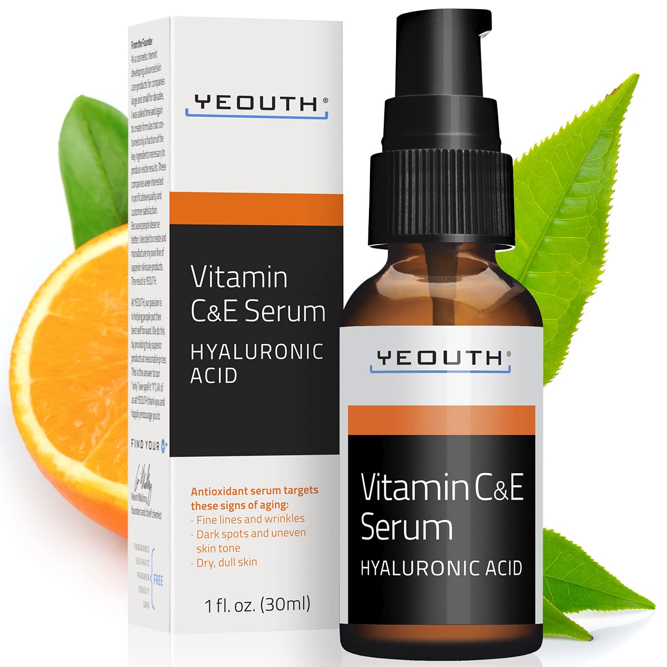 Foto 1 | Sérum Facial Yeouth Vitamina C Con Ácido Hialurónico 30 Ml Para Mujeres Y Hombres - Venta Internacional.