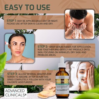 Foto 5 | Sérum Para El Cuidado De La Piel Facial Advanced Clinicals, Aceite De Cúrcuma, 50 Ml - Venta Internacional.