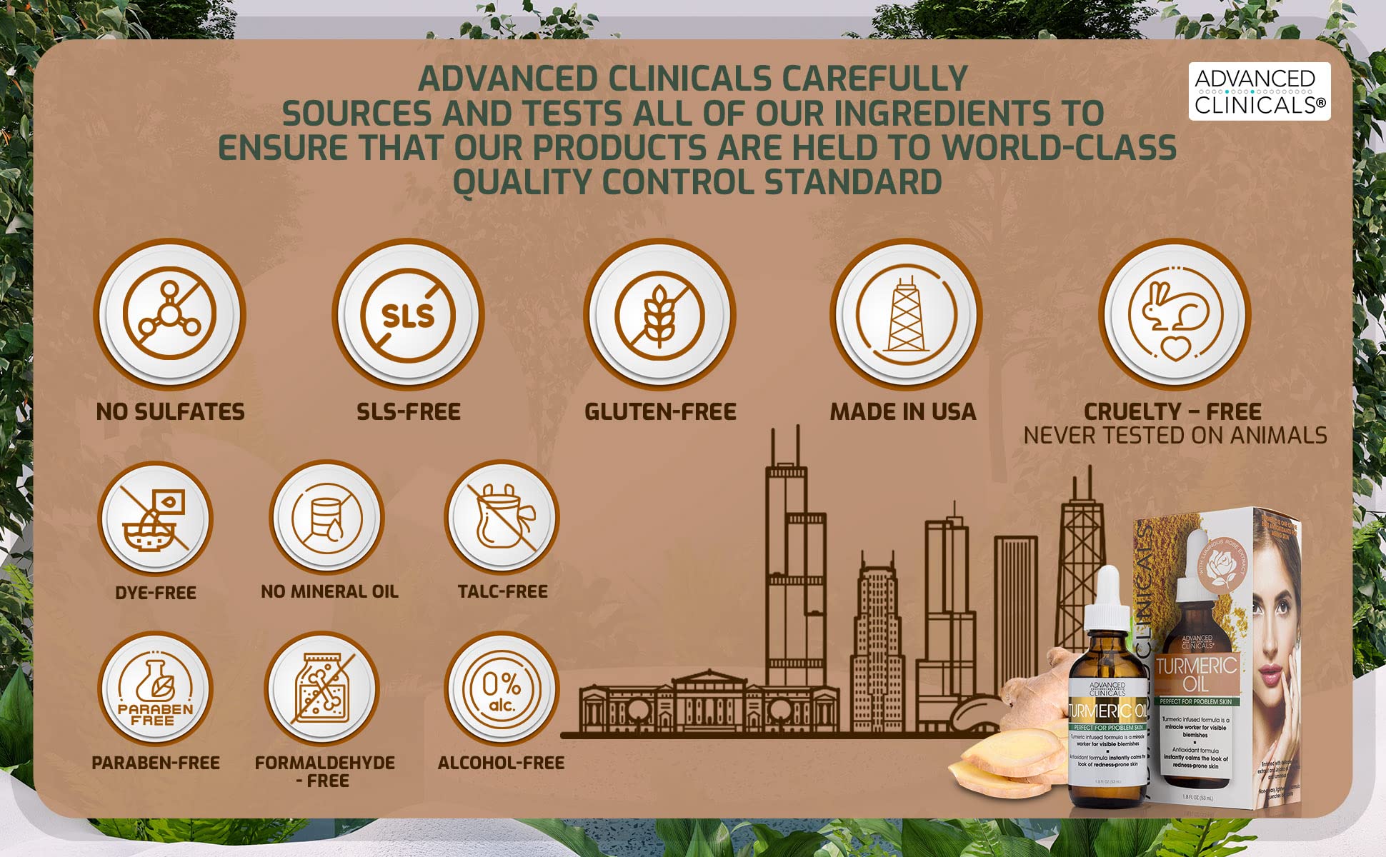 Foto 8 pulgar | Sérum Para El Cuidado De La Piel Facial Advanced Clinicals, Aceite De Cúrcuma, 50 Ml - Venta Internacional.