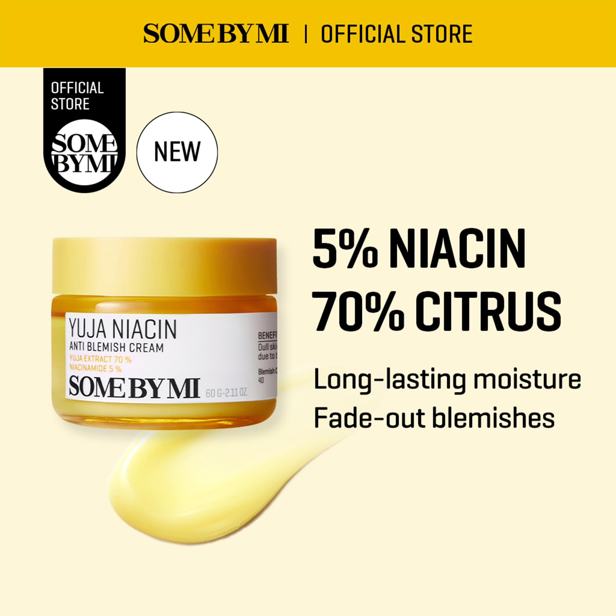 Foto 2 | Crema Hidratante Some By Mi Yuja, Niacina, Antimanchas, 60 Ml - Venta Internacional.