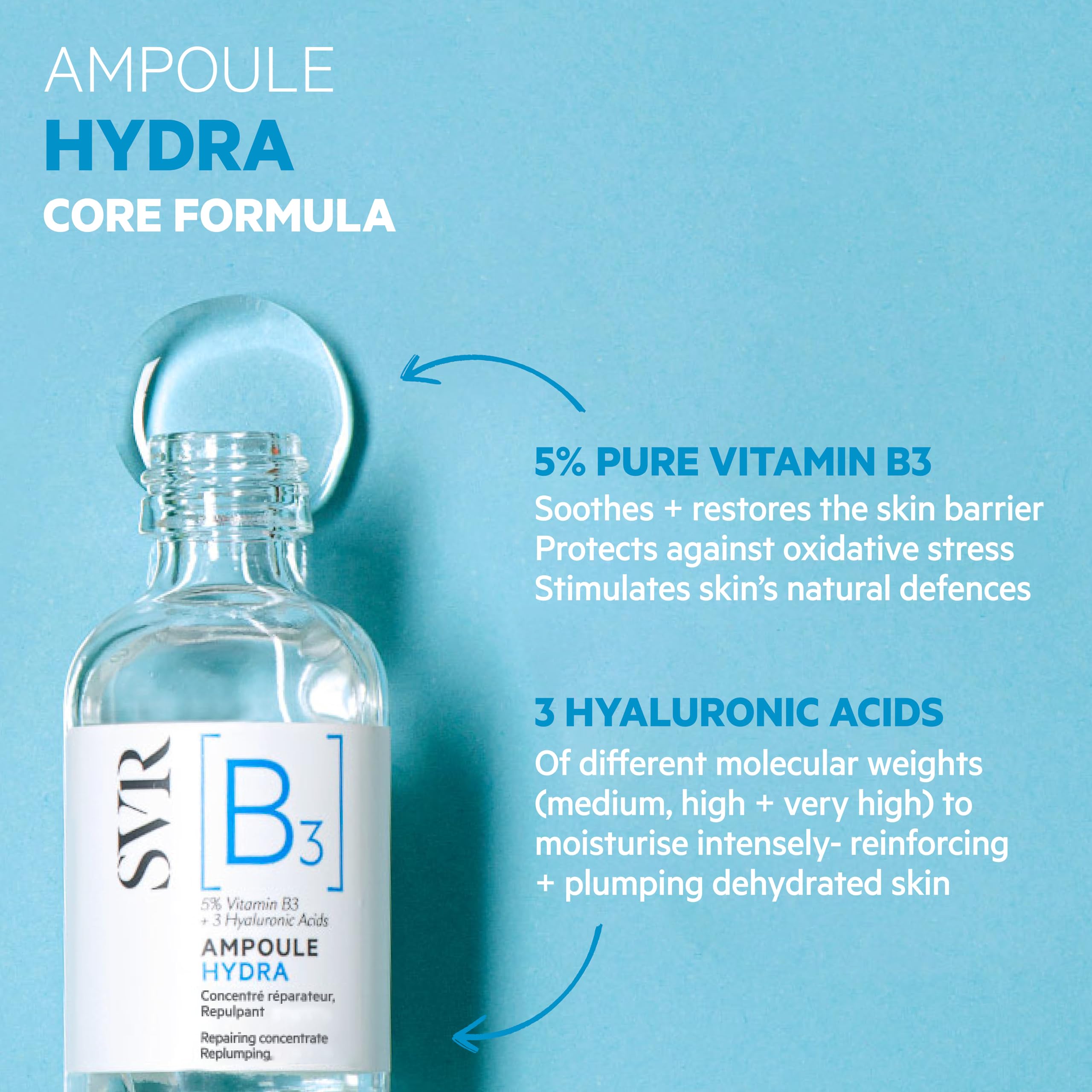 Foto 4 pulgar | Sérum Facial Svr B3 Concentrado Hydra Plumping 30 Ml - Venta Internacional.