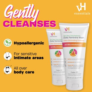 Foto 3 | Feminine Wash Vh Essentials Con Ph Balanceado Con Aceite De Árbol De Té, 180 Ml - Venta Internacional.