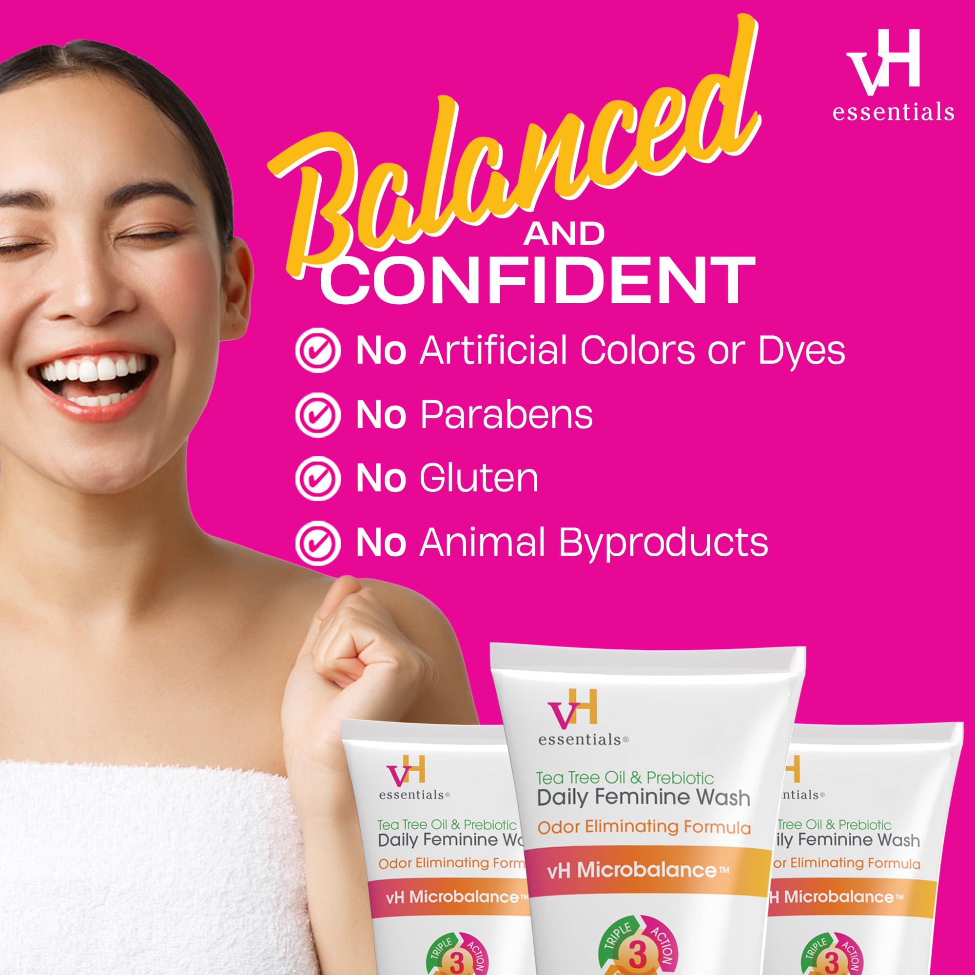 Foto 7 pulgar | Feminine Wash Vh Essentials Con Ph Balanceado Con Aceite De Árbol De Té, 180 Ml - Venta Internacional.