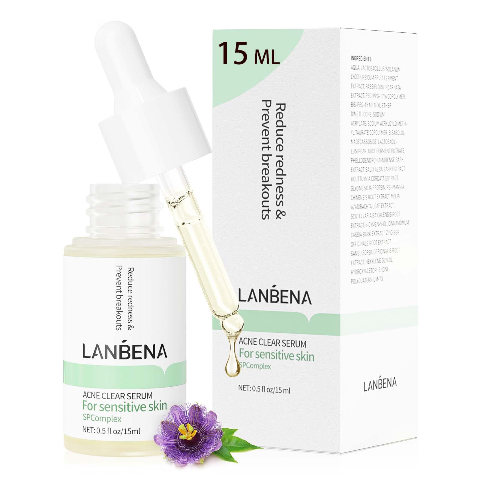 Foto 2 pulgar | Serum Lanbena Para Tratamiento Del Acné Con 10% De Ácido Salicílico, 15 Ml - Venta Internacional.