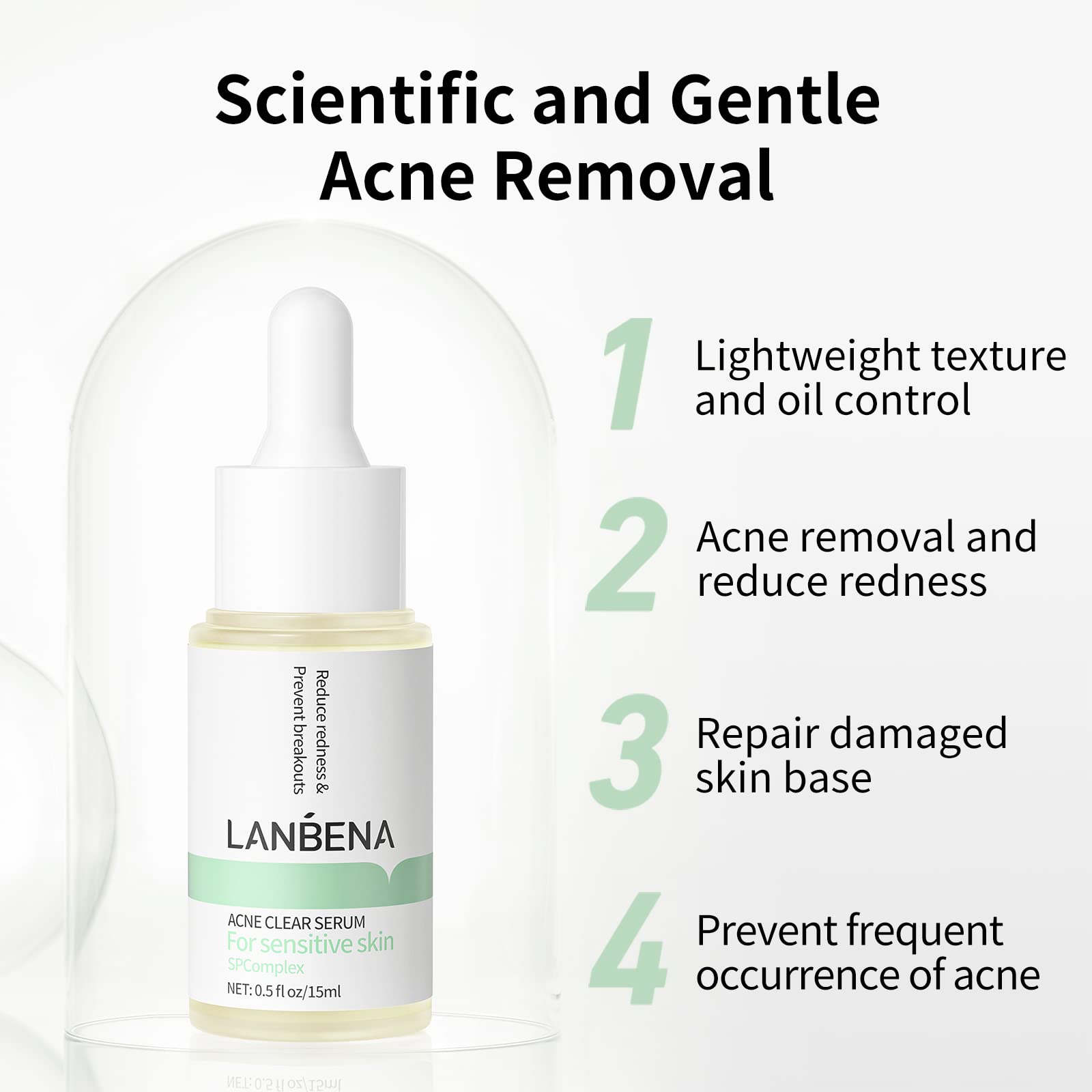 Foto 7 pulgar | Serum Lanbena Para Tratamiento Del Acné Con 10% De Ácido Salicílico, 15 Ml - Venta Internacional.