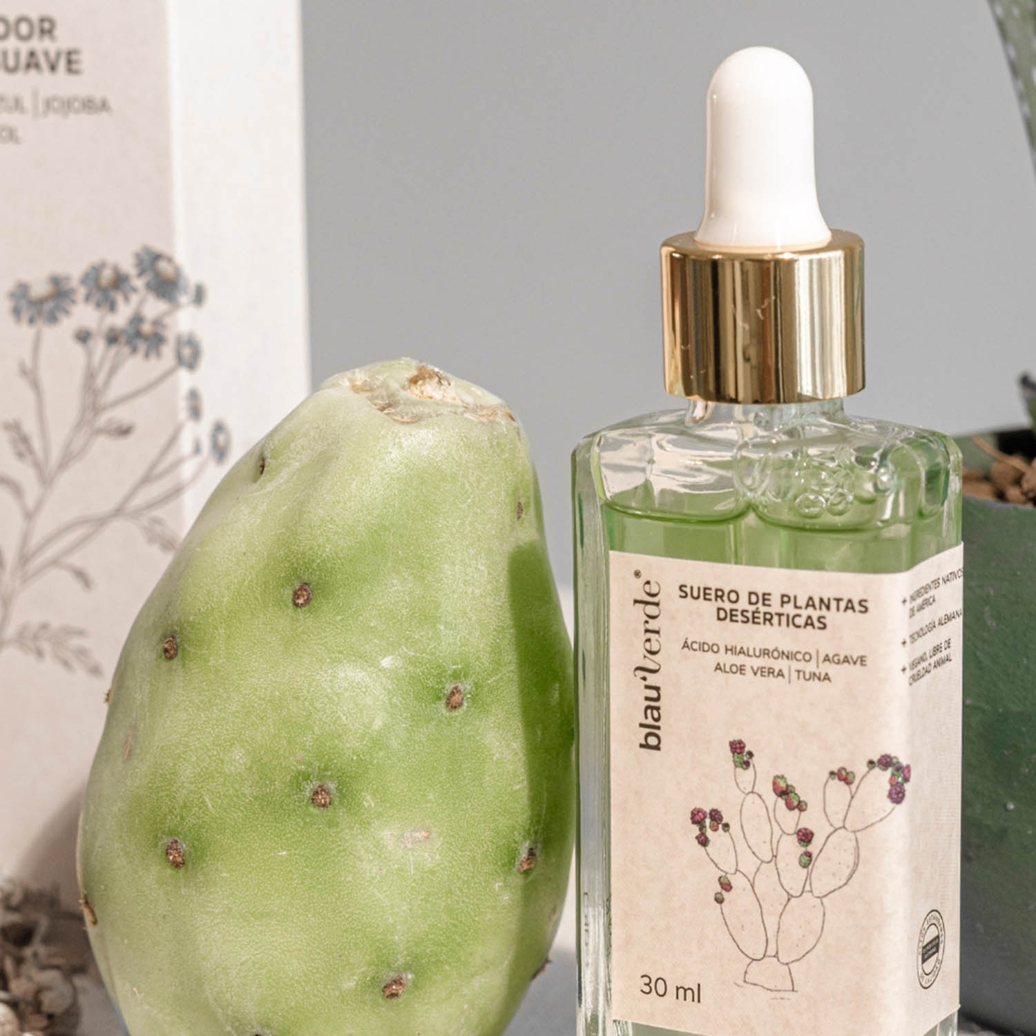 Foto 4 pulgar | Suero Blauverde Hidratante De Plantas Desérticas Humectante 30ml