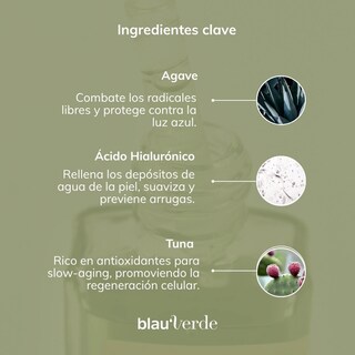 Foto 8 | Suero Blauverde Hidratante De Plantas Desérticas Humectante 30ml