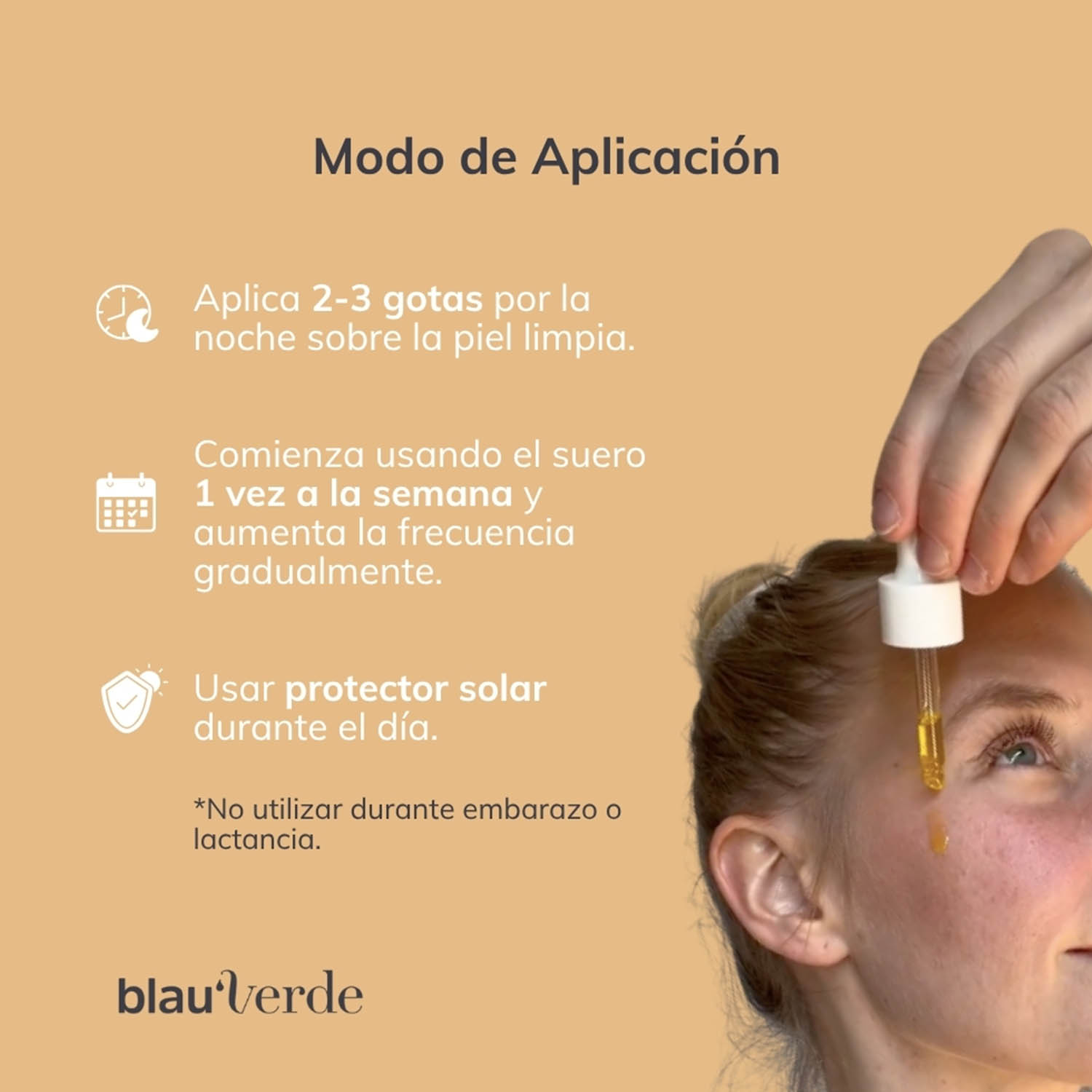 Foto 9 pulgar | Suero Retinol 0.15 Blauverde Humecta 30 ml