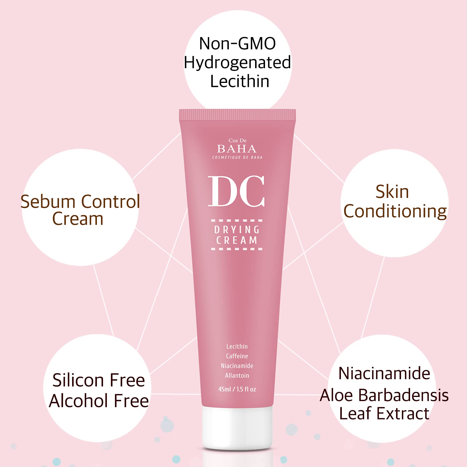 Foto 3 pulgar | Crema Hidratante Cos De Baha Secante Para Piel Grasa 45 Ml - Venta Internacional.