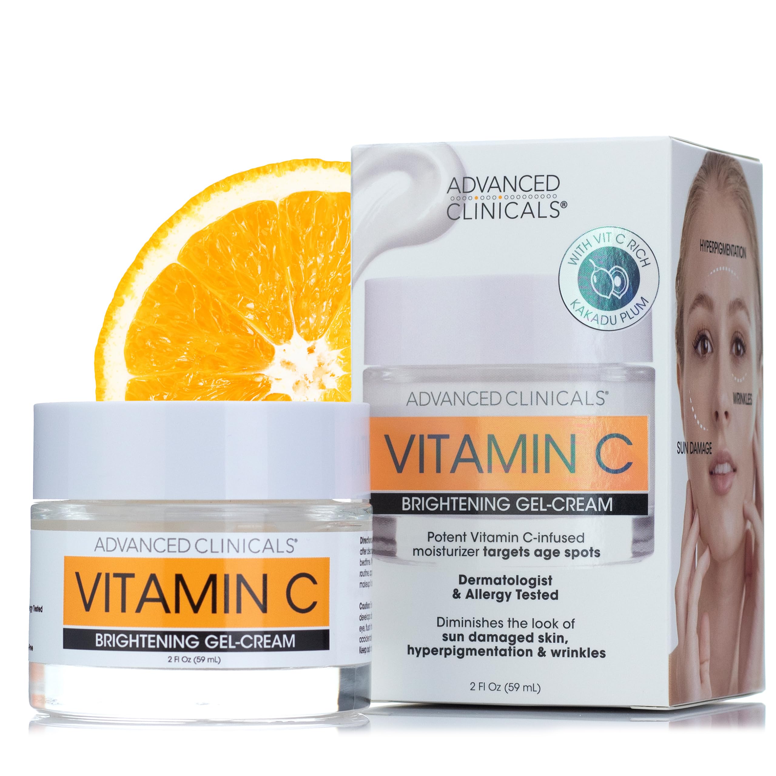 Foto 2 pulgar | Crema Facial Con Vitamina C Moisturizer Advanced Clinicals, 60 Ml - Venta Internacional.
