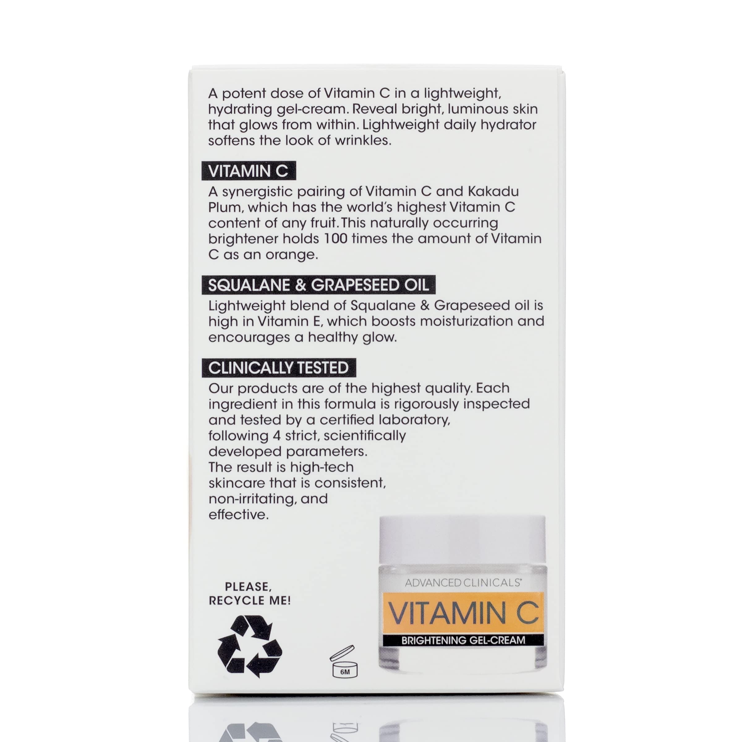 Foto 7 pulgar | Crema Facial Con Vitamina C Moisturizer Advanced Clinicals, 60 Ml - Venta Internacional.