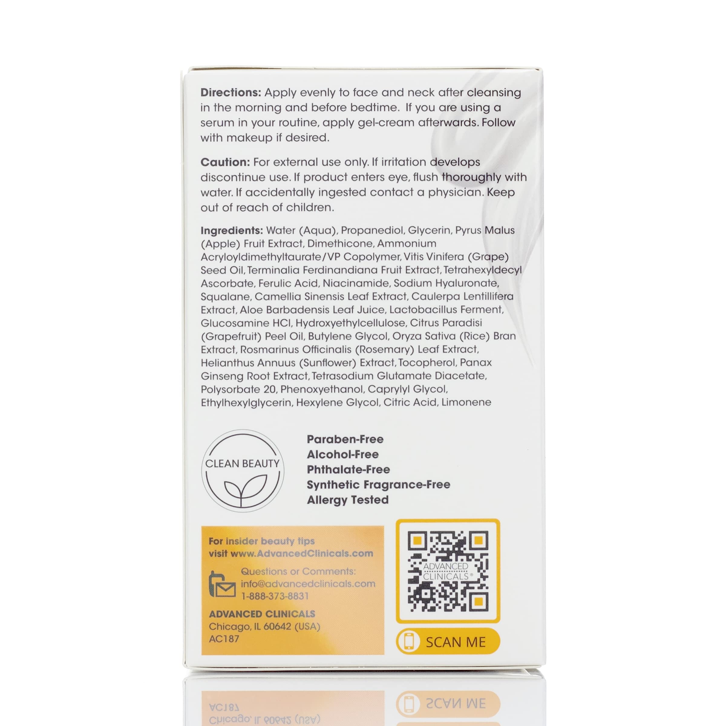 Foto 8 pulgar | Crema Facial Con Vitamina C Moisturizer Advanced Clinicals, 60 Ml - Venta Internacional.