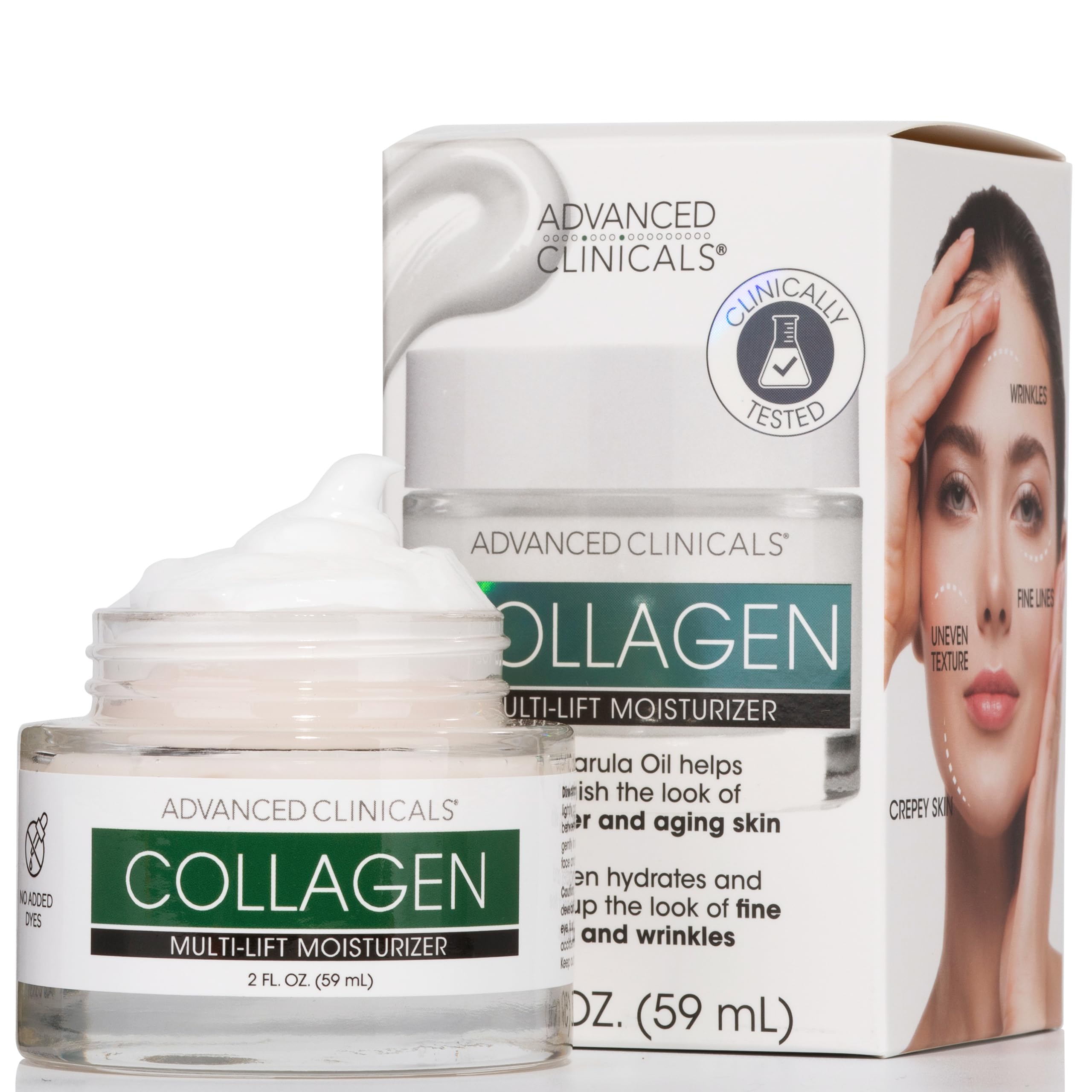 Foto 1 | Crema Hidratante Facial Con Colágeno Advanced Clinicals, 60 Ml - Venta Internacional.