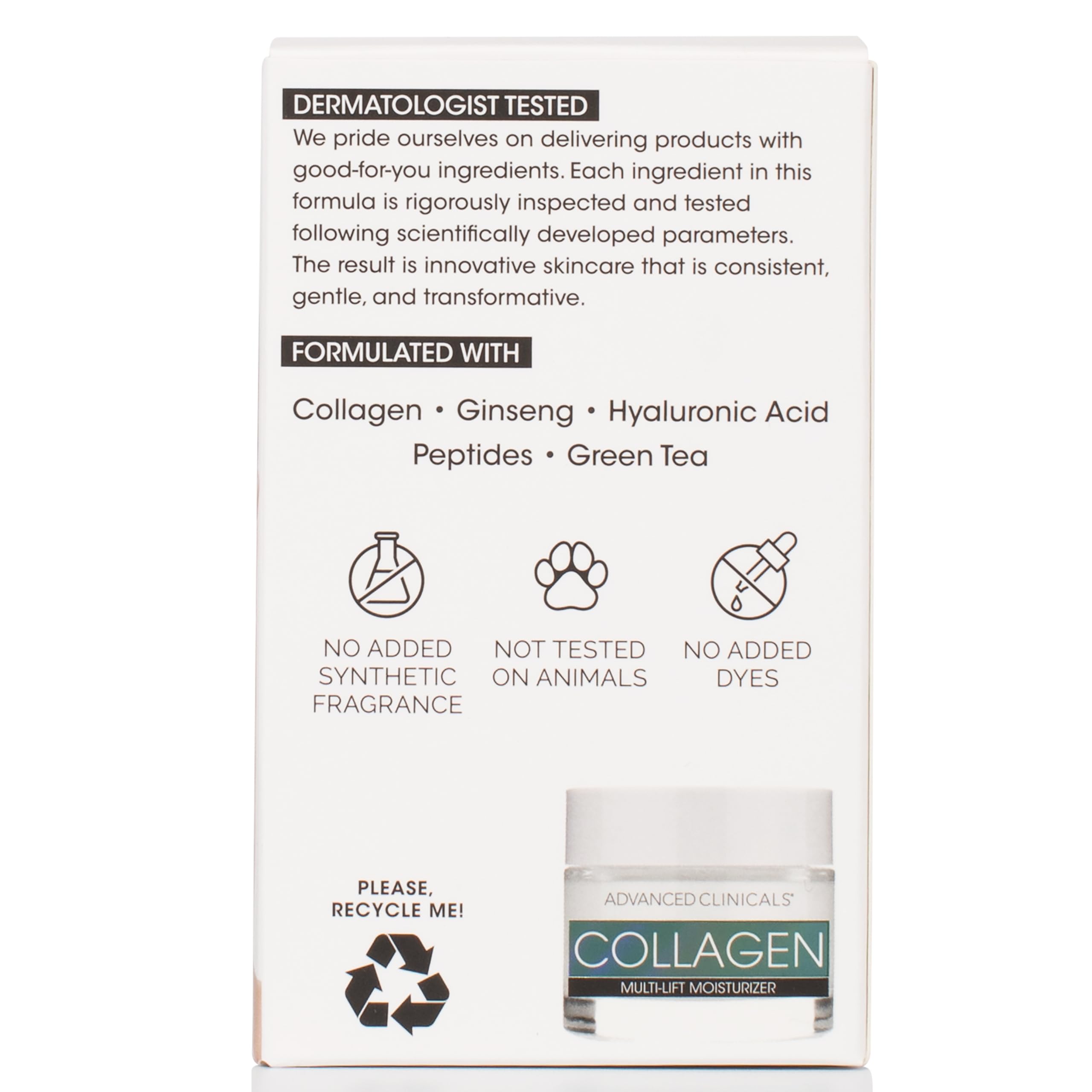 Foto 5 | Crema Hidratante Facial Con Colágeno Advanced Clinicals, 60 Ml - Venta Internacional.