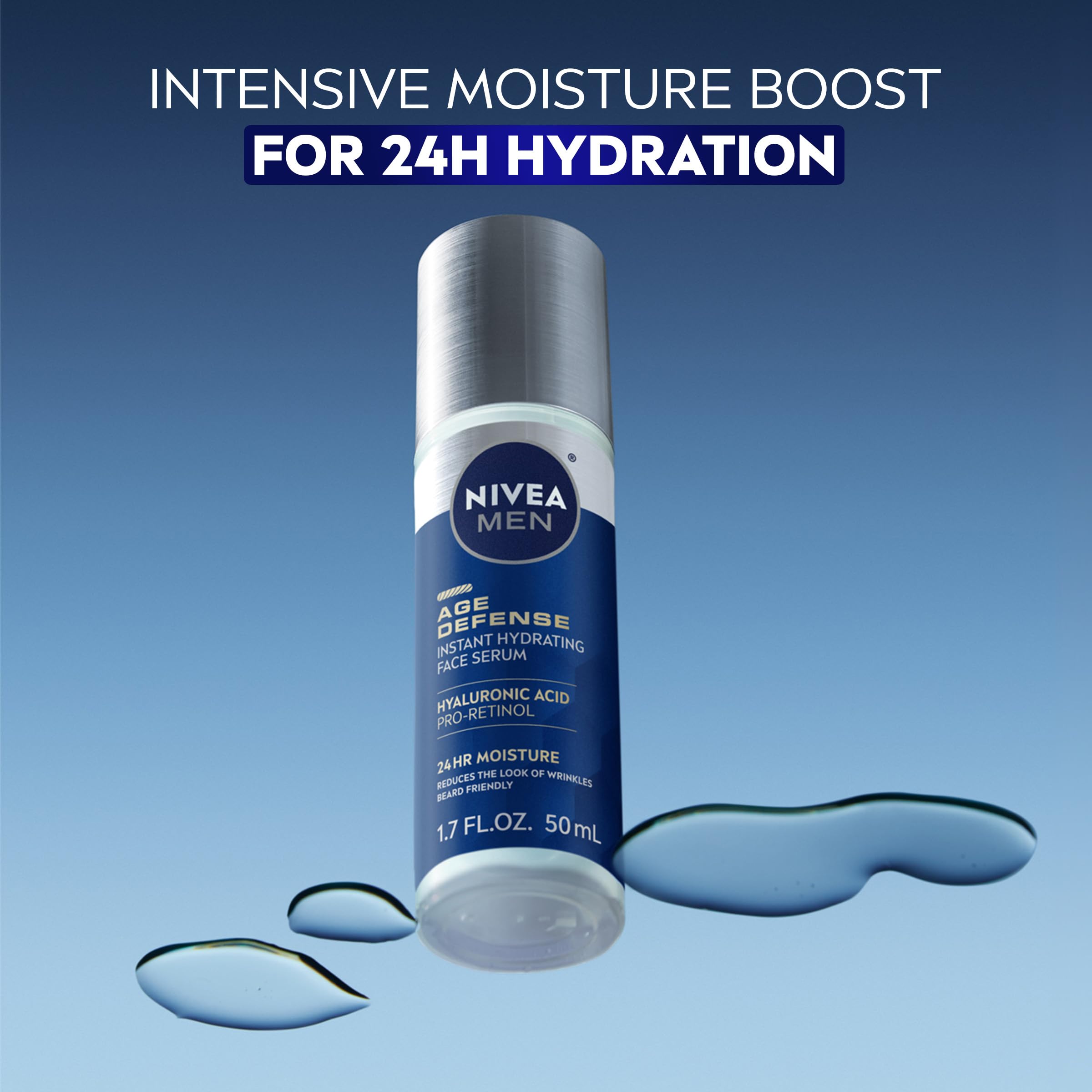 Foto 2 | Sérum Facial Nivea Men Age Defense Instant Hydration 50 Ml - Venta Internacional.