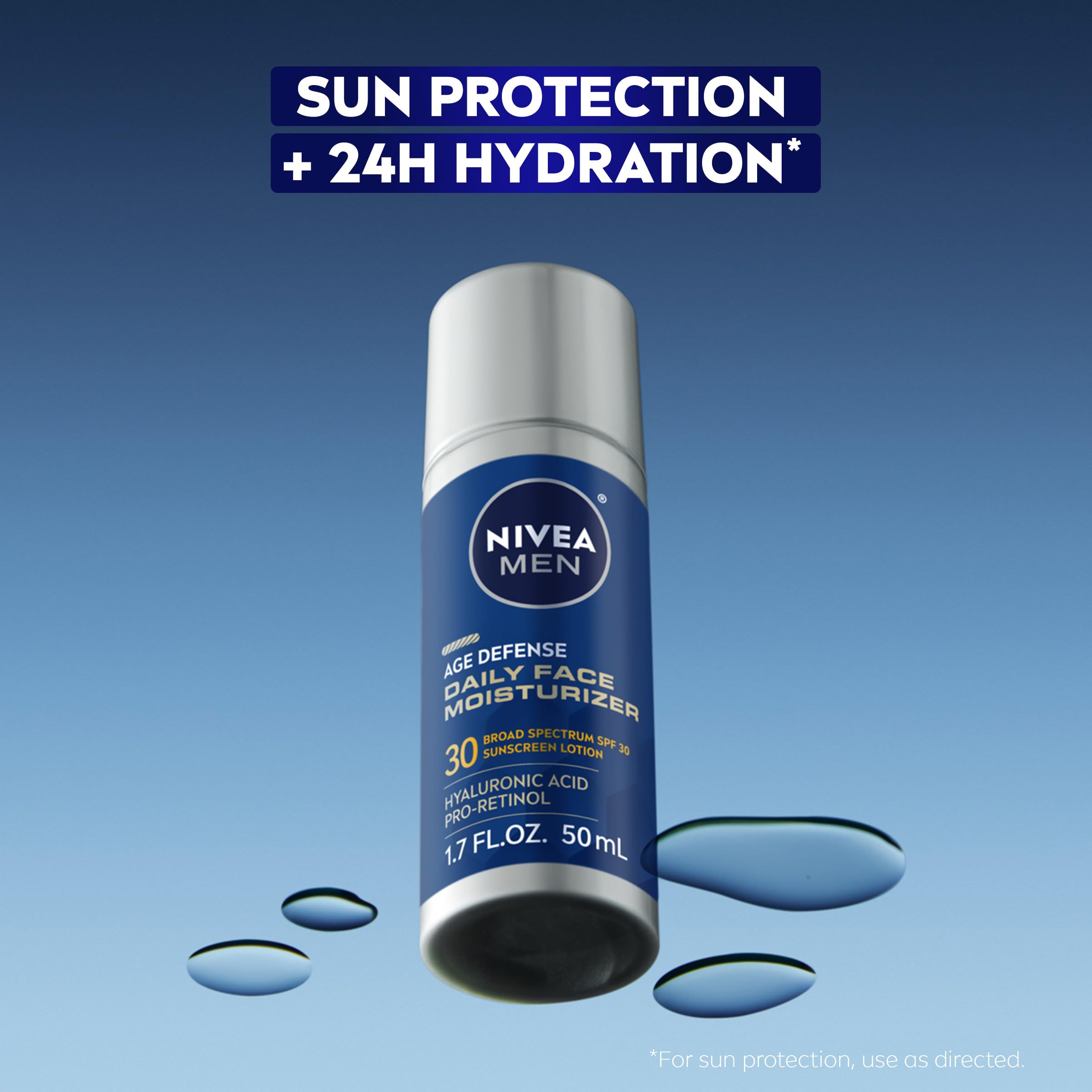 Foto 3 pulgar | Crema Hidratante Nivea Men Age Defense Spf 30, Botella De 50 Ml - Venta Internacional.