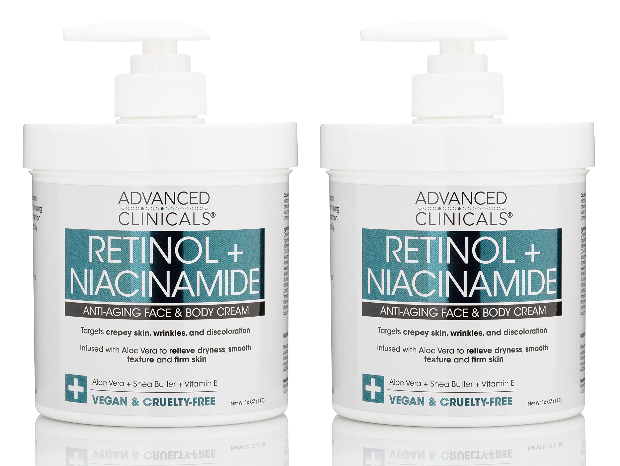 Foto 2 pulgar | Loción Corporal Y Facial Con Retinol Moisturizer Advanced Clinicals - Venta Internacional.