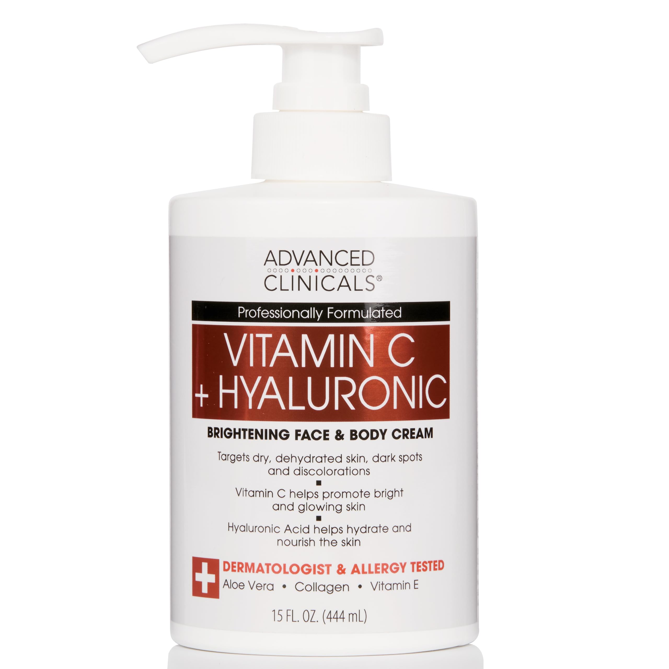 Foto 2 pulgar | Crema Advanced Clinicals Con Vitamina C Para Piel Seca, 450 Ml - Venta Internacional.
