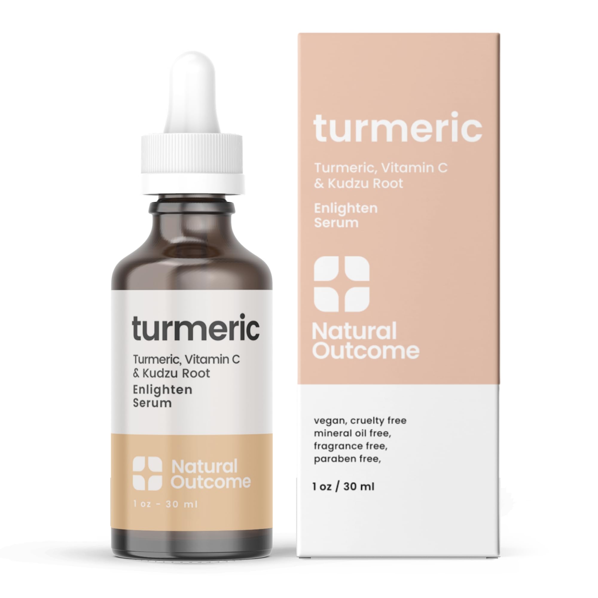 Sérum Facial Natural Outcome Turmeric Con Vitamina C 30 Ml - Venta Internacional.
