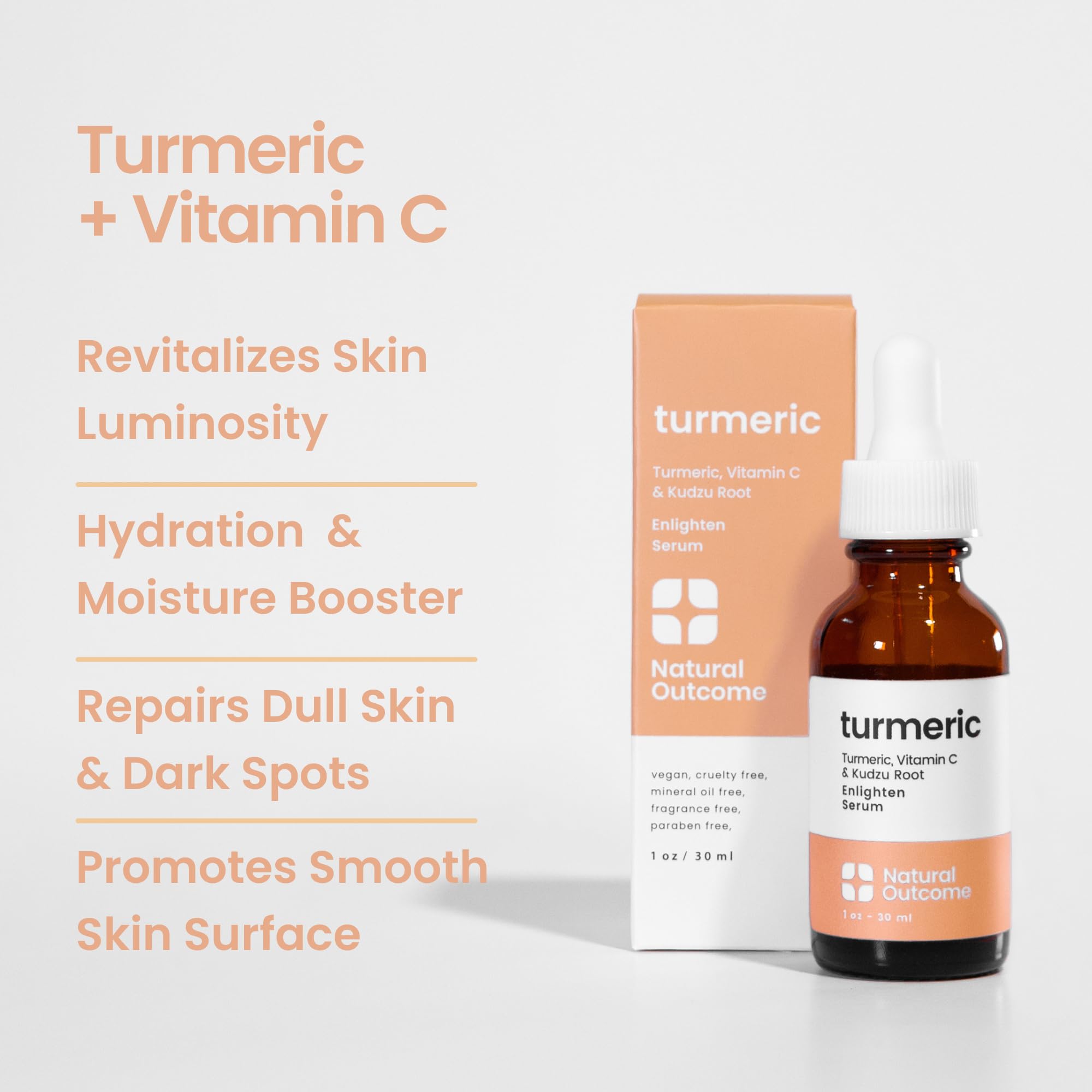 Foto 3 pulgar | Sérum Facial Natural Outcome Turmeric Con Vitamina C 30 Ml - Venta Internacional.