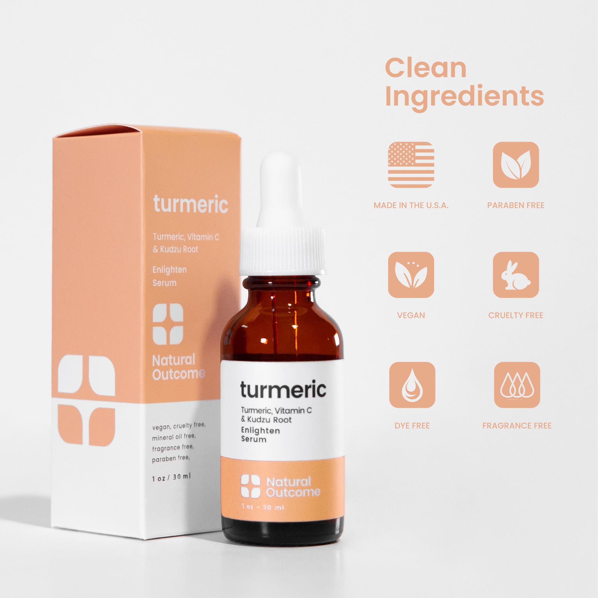 Foto 5 pulgar | Sérum Facial Natural Outcome Turmeric Con Vitamina C 30 Ml - Venta Internacional.
