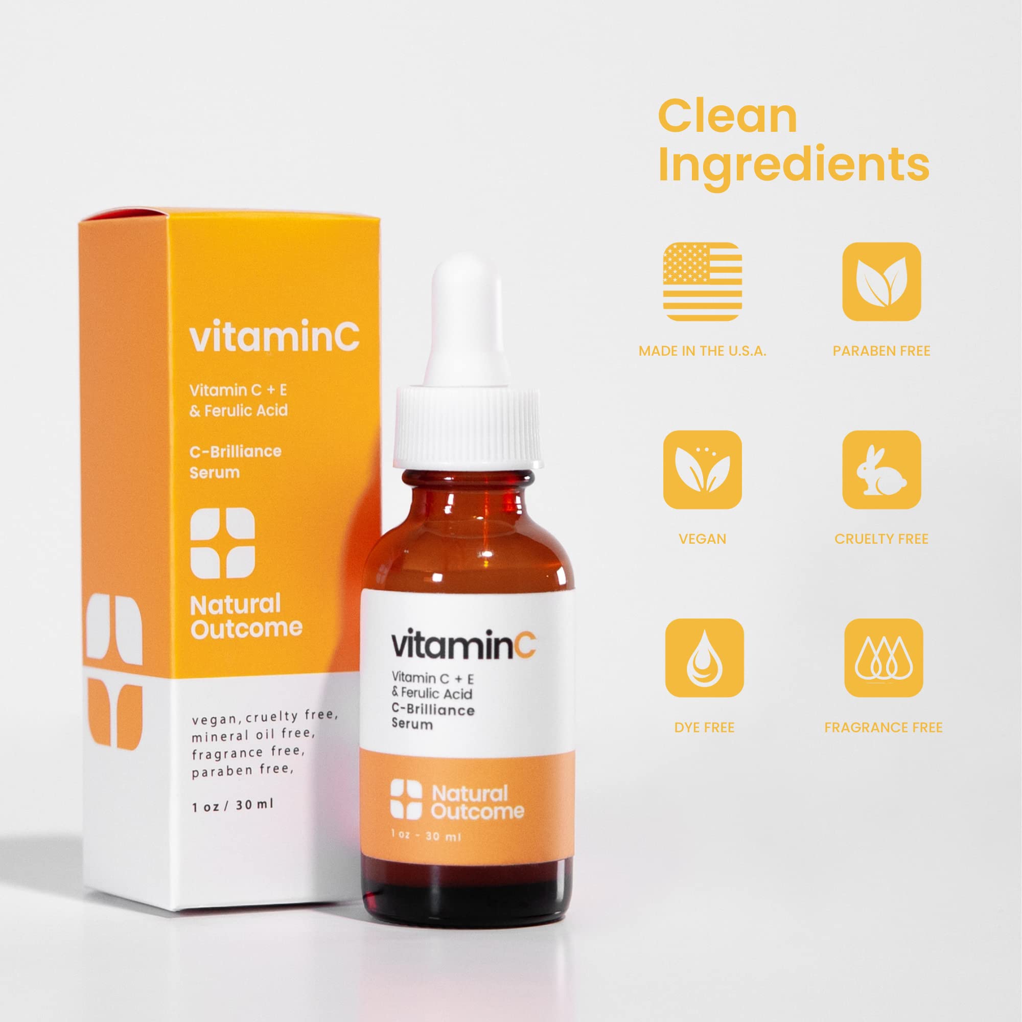 Foto 6 pulgar | Serum Natural Outcome Vitamina C Con Vitamina E Y Ácido Ferúlico, 30 Ml - Venta Internacional.