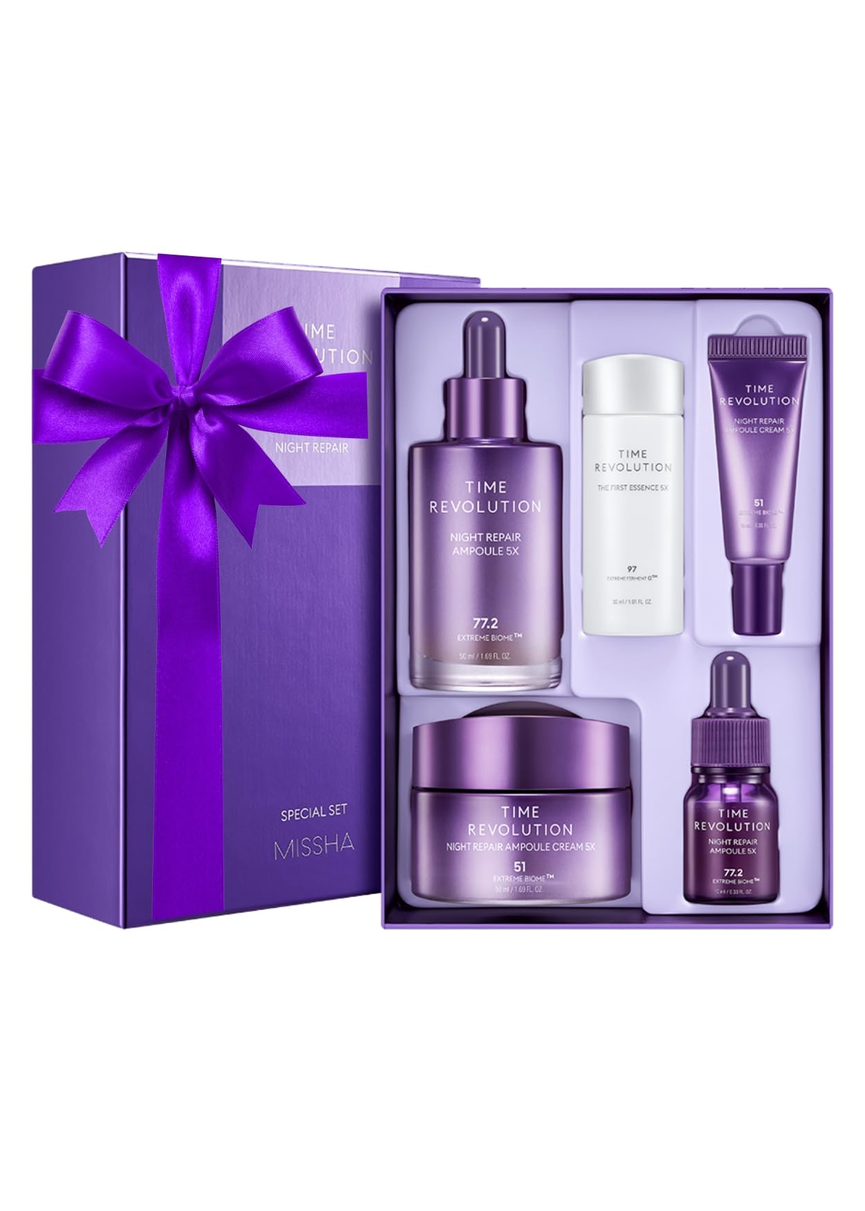 Foto 1 | Set De Cuidado De La Piel Missha Time Revolution Night Repair 5x - Venta Internacional.