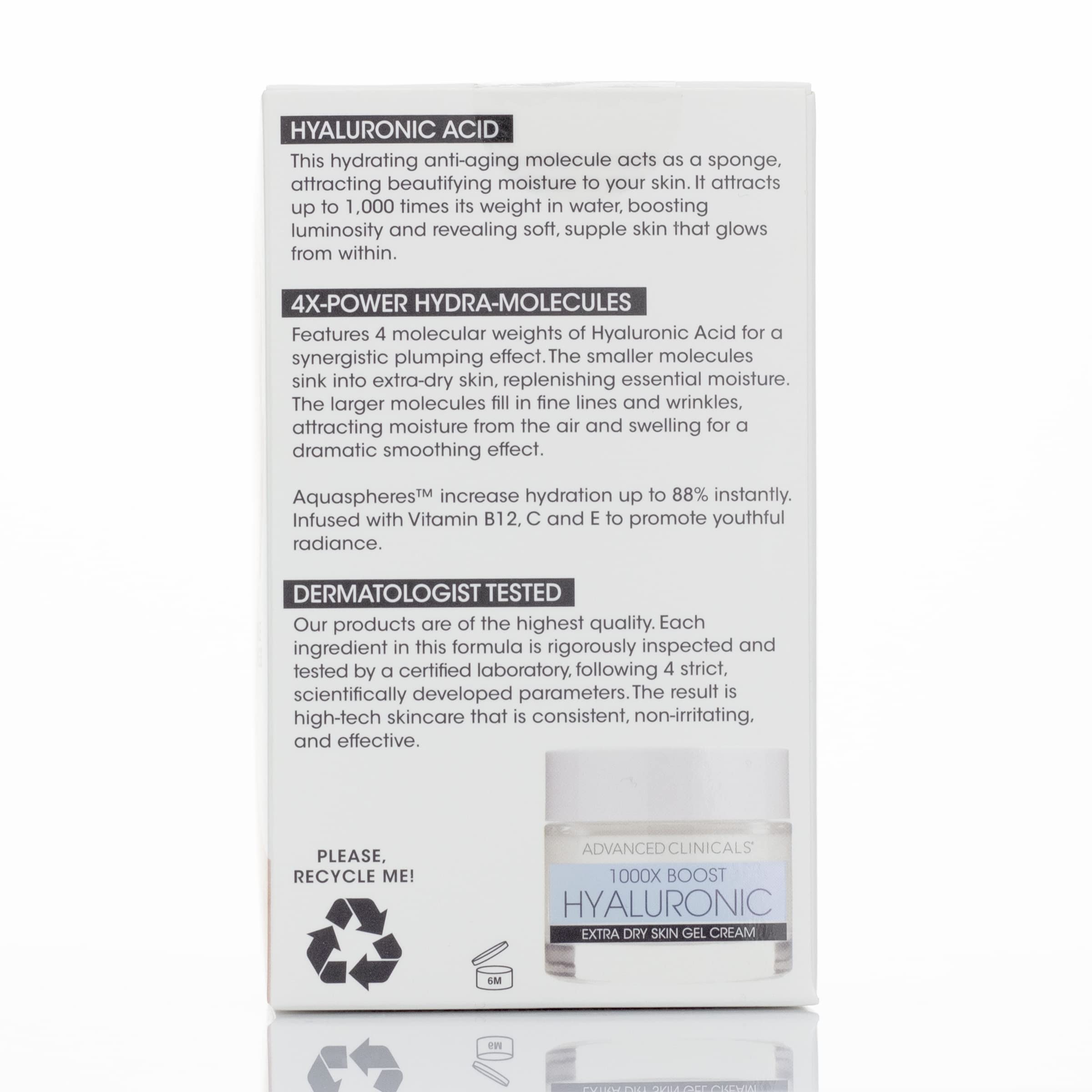 Foto 8 pulgar | Crema Facial Advanced Clinicals Con Ácido Hialurónico 60 Ml - Venta Internacional.