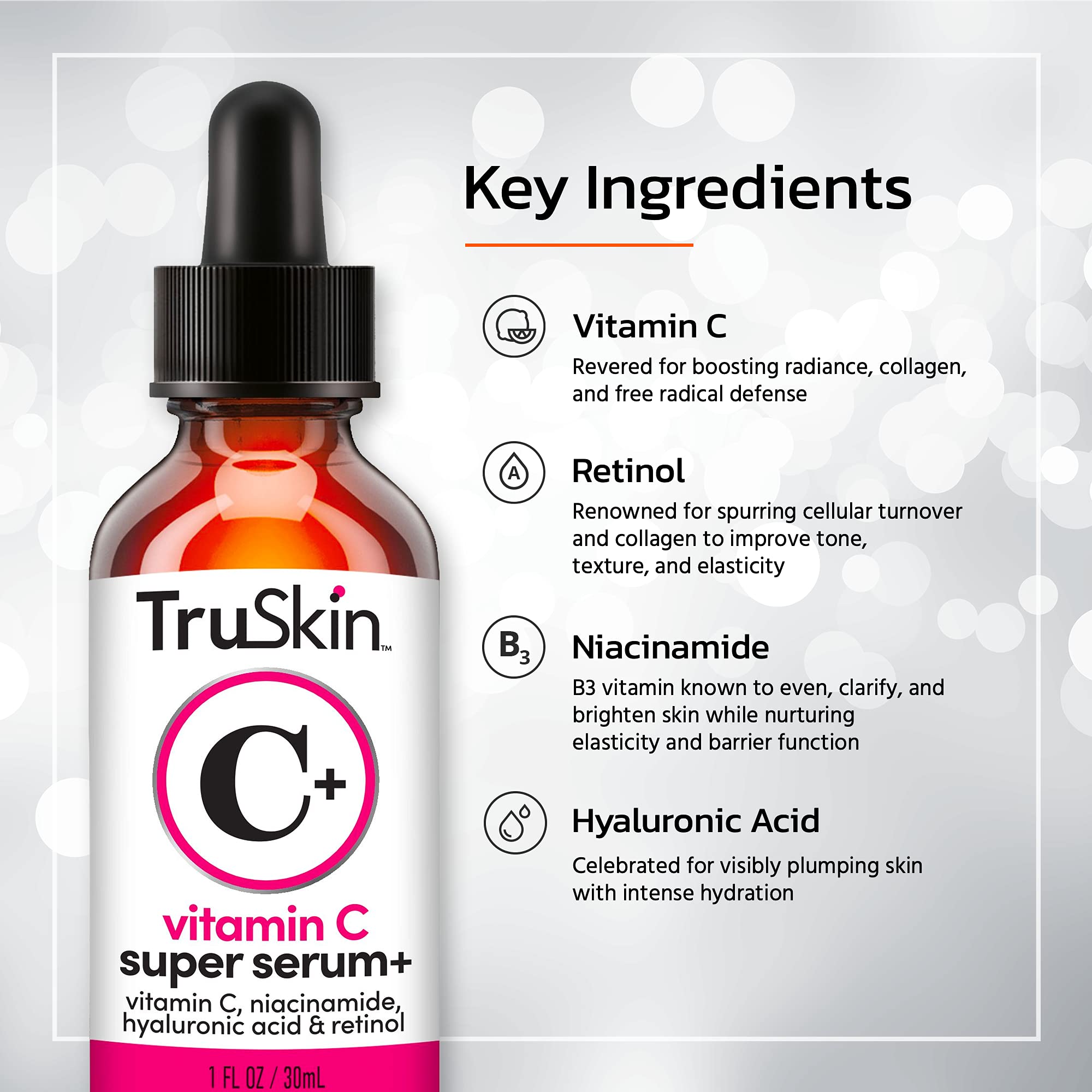 Foto 4 pulgar | Set De Cuidado De La Piel Truskin Super C Duo Con Supersérum E Hidratante - Venta Internacional.