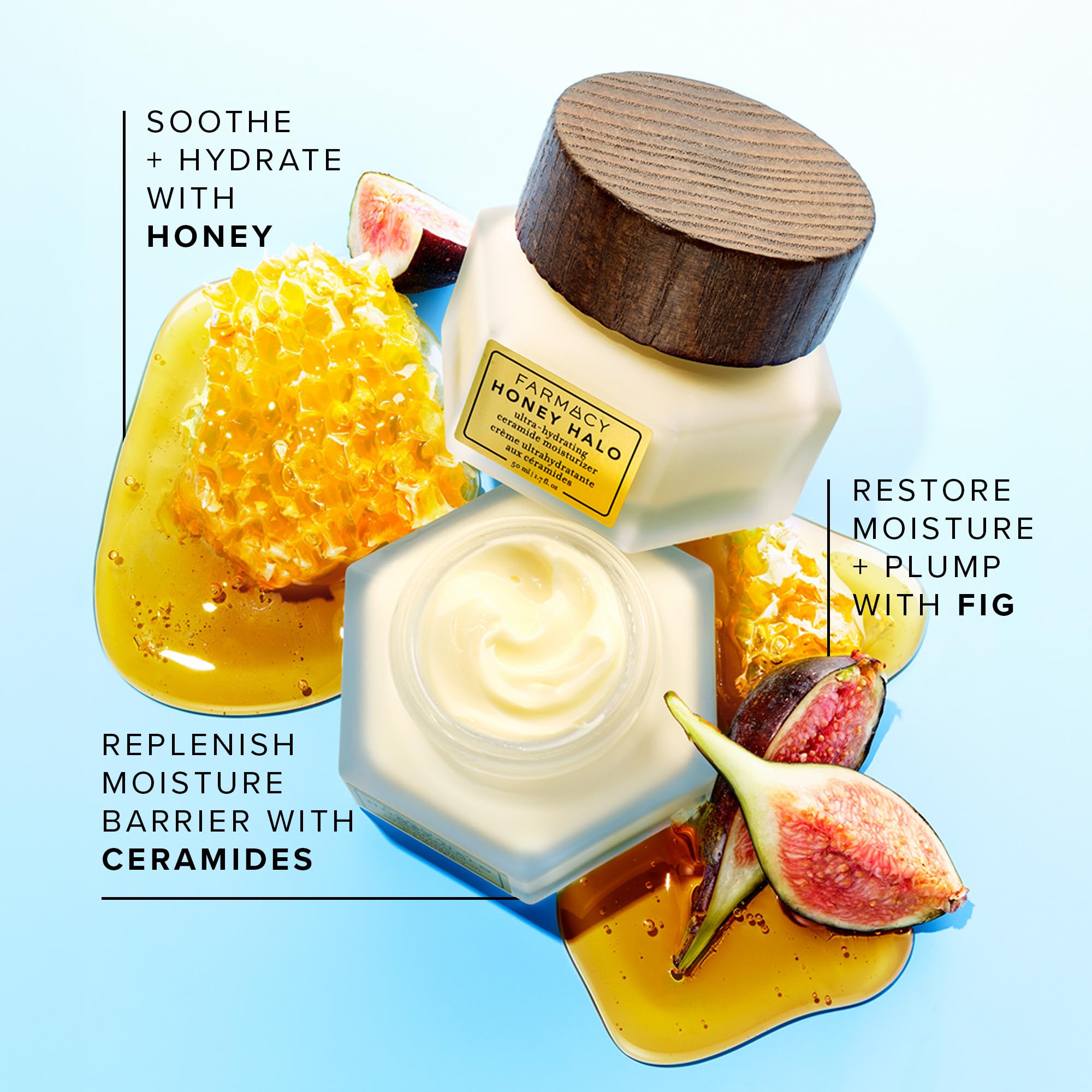 Foto 6 pulgar | Crema Hidratante Farmacy Honey Halo Ceramide Face 50 Ml Para Piel Seca - Venta Internacional.