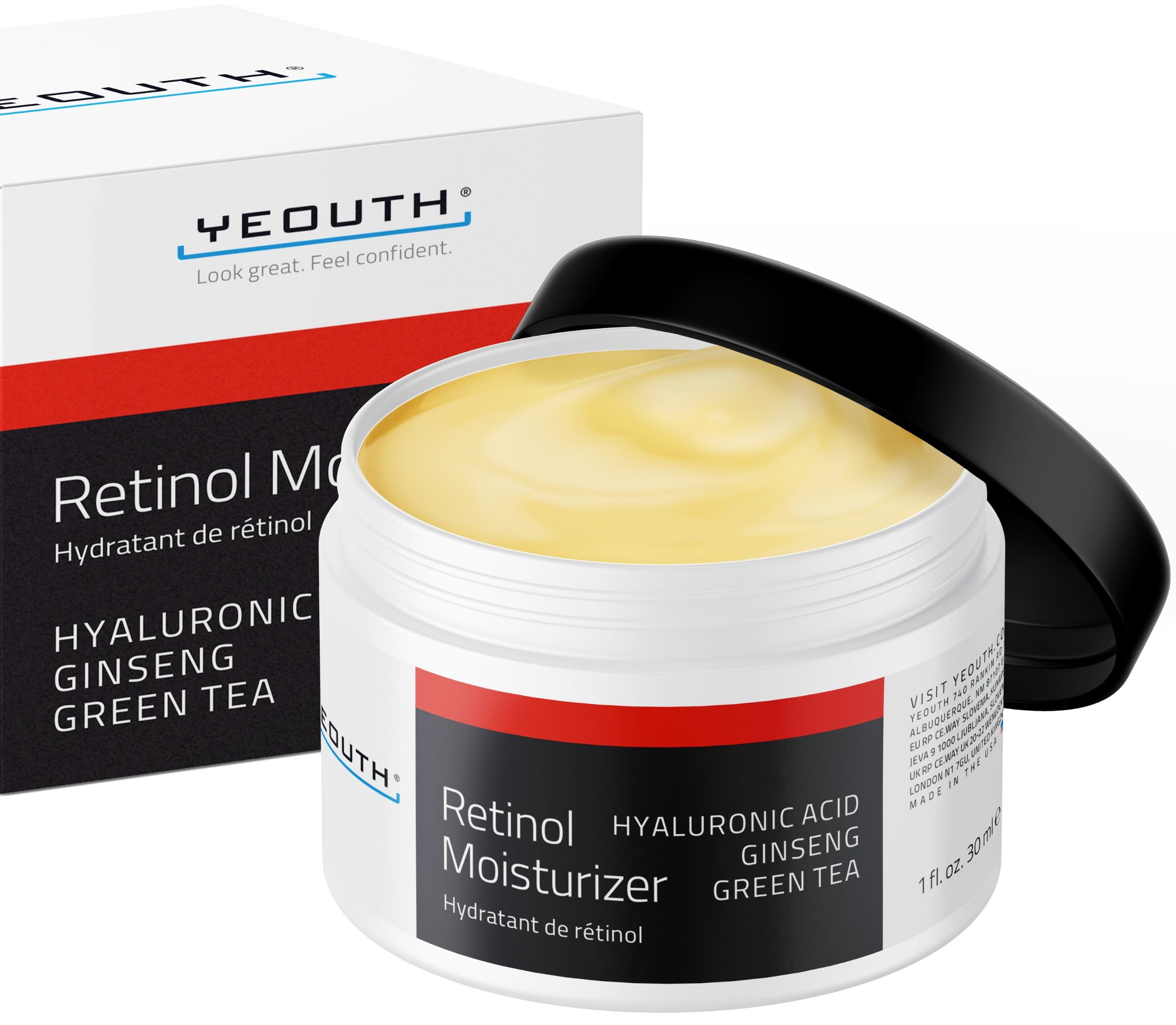 Foto 2 pulgar | Crema Hidratante De Retinol Yeouth Para Rostro 30 Ml Con Ácido Hialurónico - Venta Internacional.
