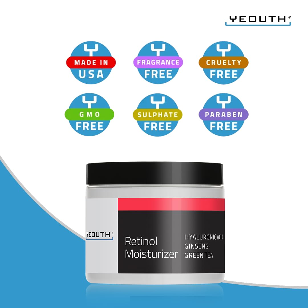 Foto 8 pulgar | Crema Hidratante De Retinol Yeouth Para Rostro 30 Ml Con Ácido Hialurónico - Venta Internacional.