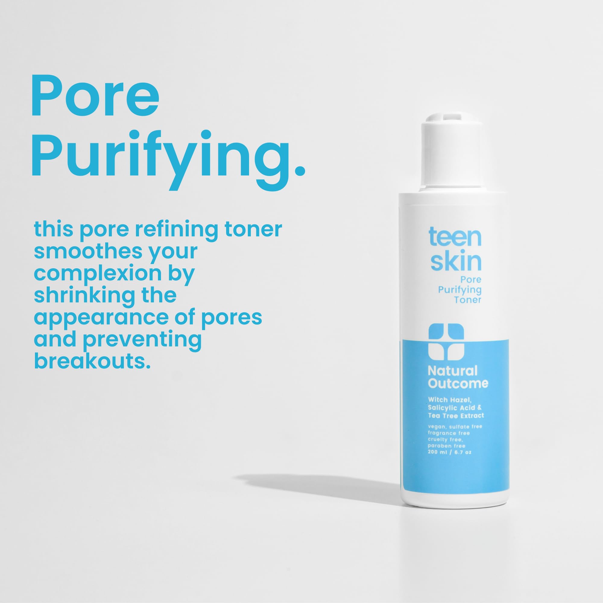 Foto 3 pulgar | Tónico Facial Natural Outcome Acne Clarifying Teens 200 Ml - Venta Internacional.