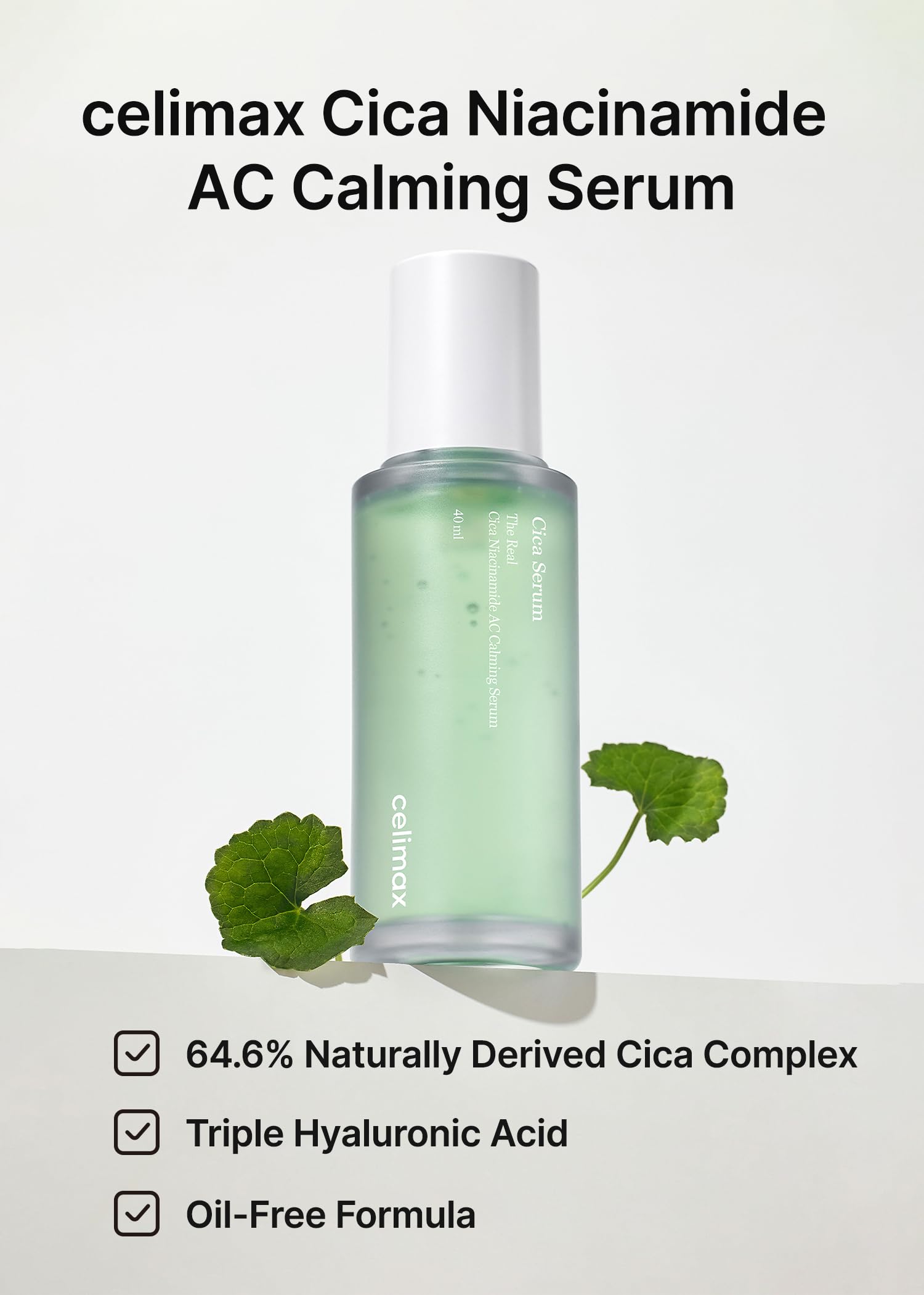 Foto 3 pulgar | Sérum Celimax The Real Cica Niacinamida Ac Calmante 40 Ml - Venta Internacional