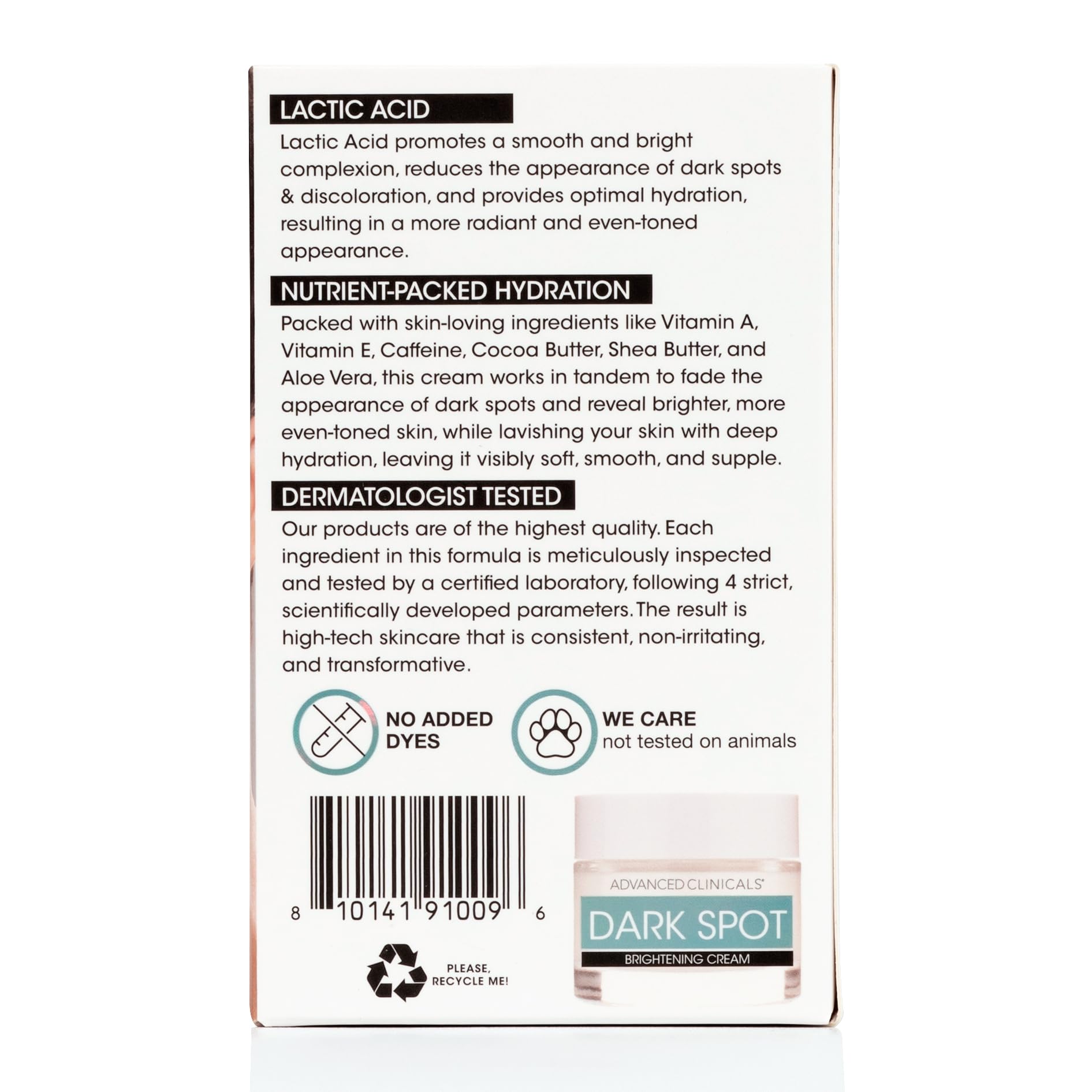 Foto 5 pulgar | Crema Hidratante Advanced Clinicals, Eliminador De Manchas Oscuras, 60 Ml - Venta Internacional.
