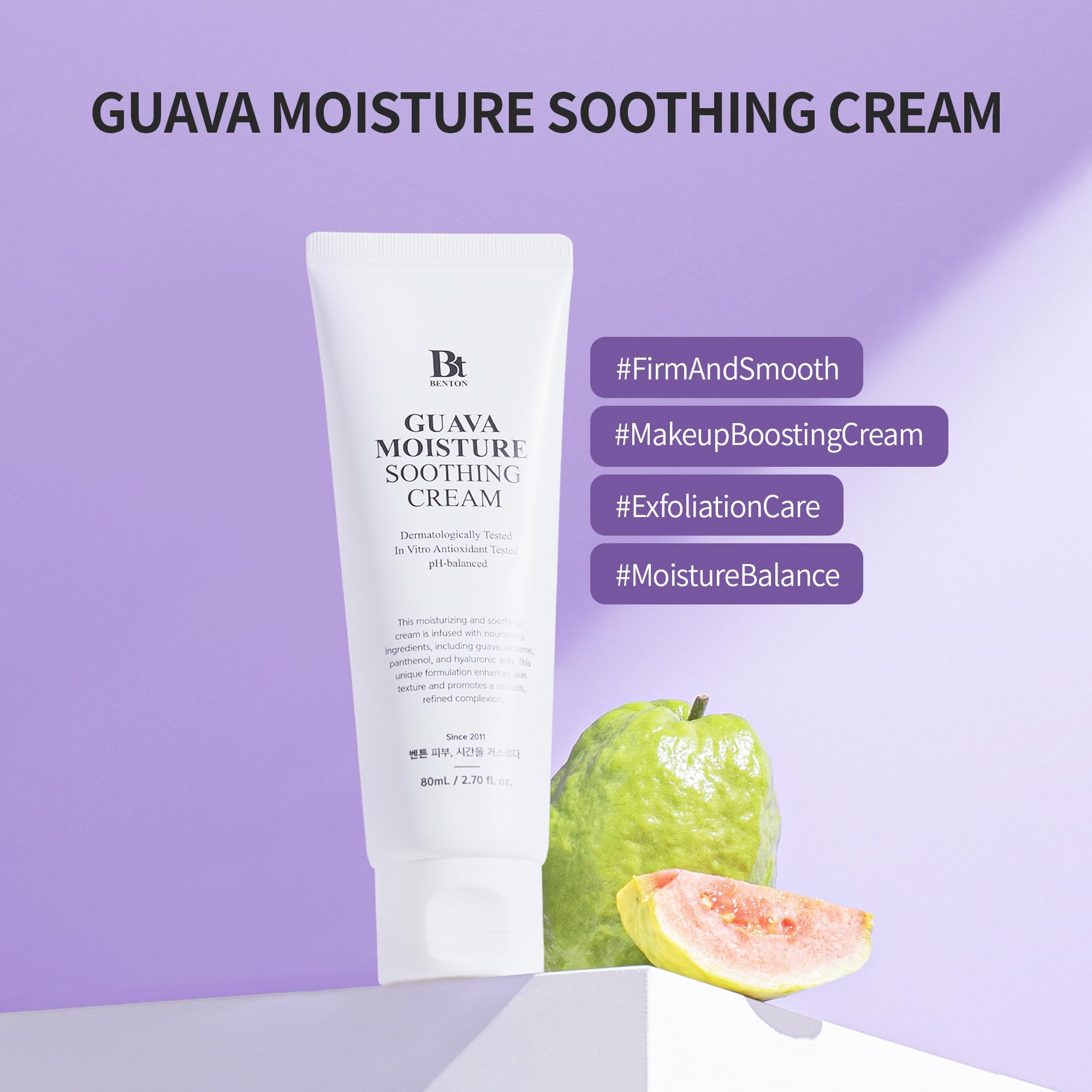 Foto 2 | Crema Calmante Hidratante Benton Guava Para Pieles Secas Y Sensibles - Venta Internacional.