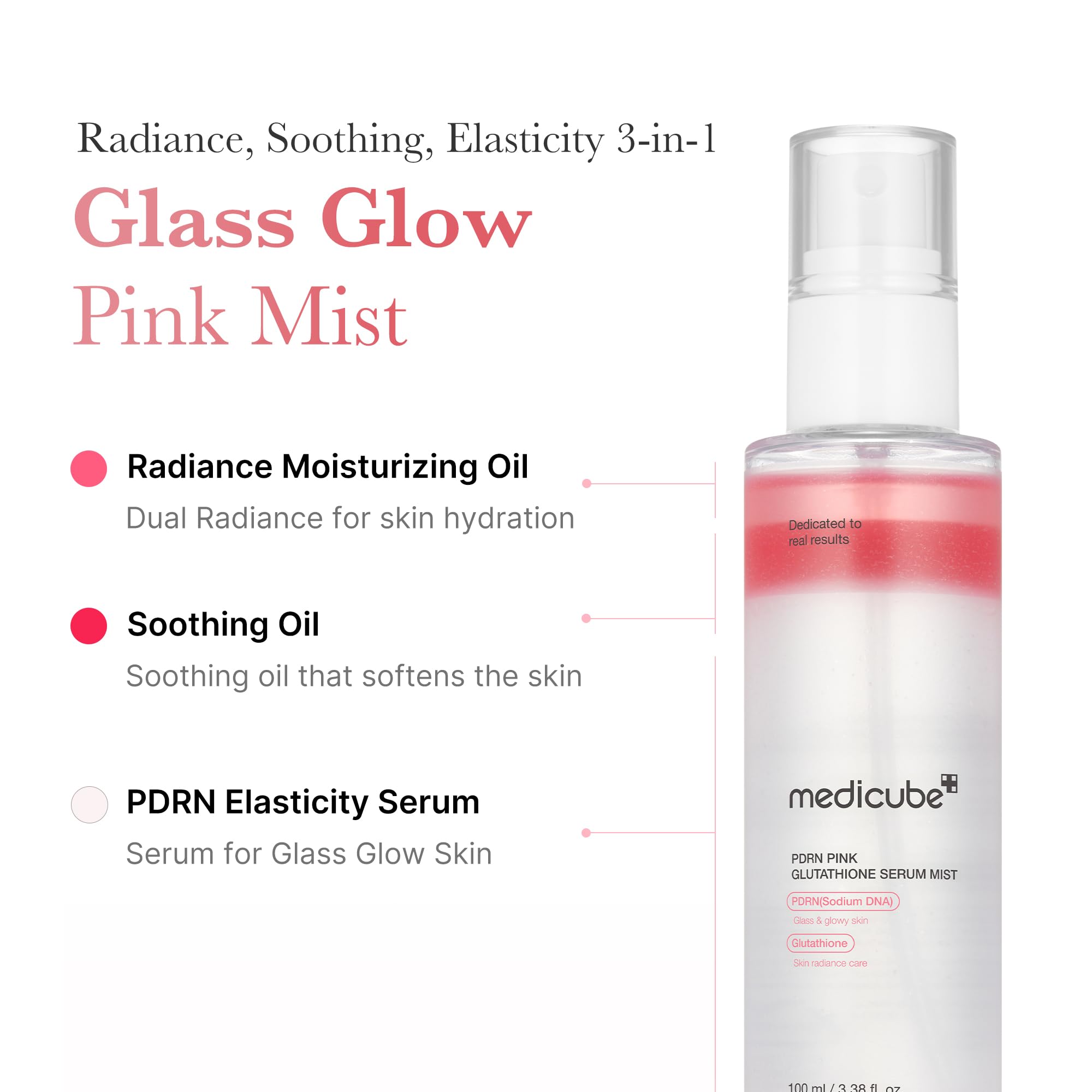 Foto 4 pulgar | Sérum En Aerosol Medicube Salmon Dna Pdrn Con Glutatión Rosa, 100 Ml - Venta Internacional.